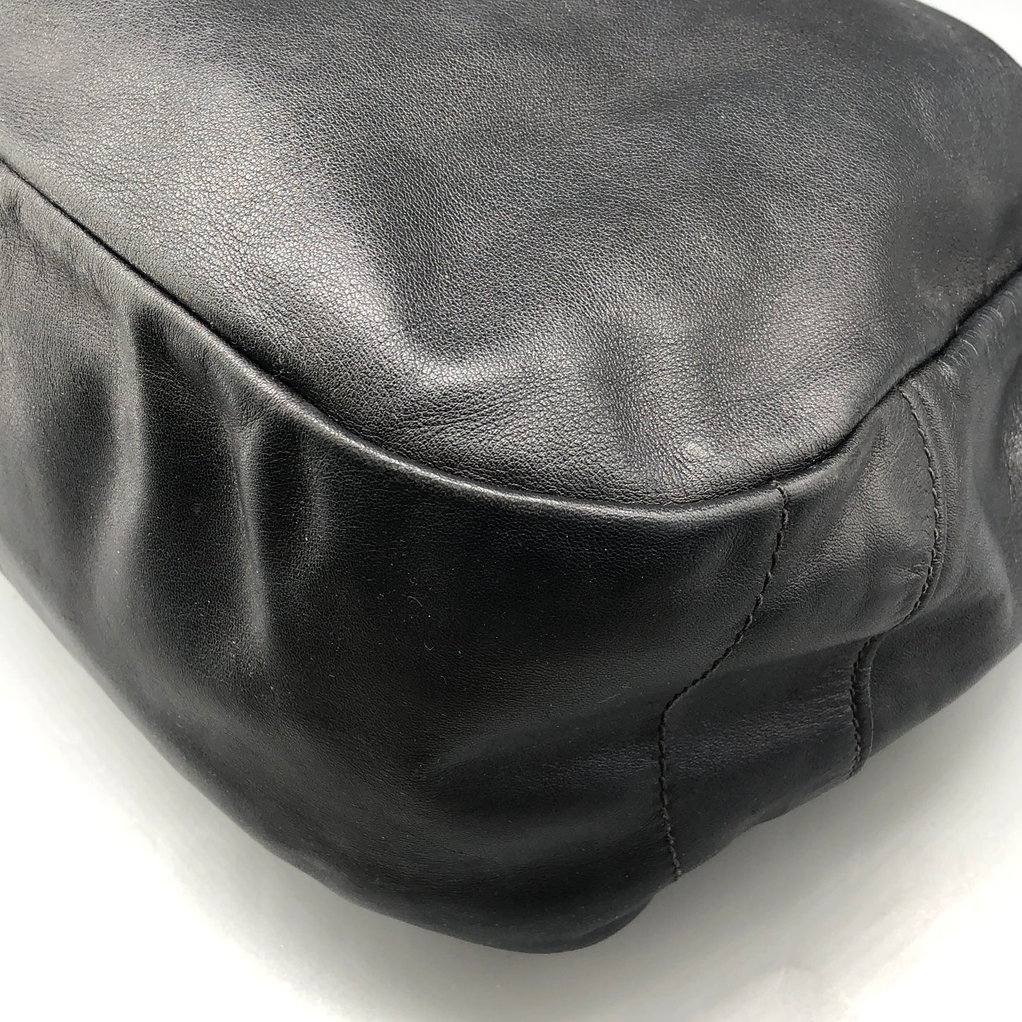 Prada Black Leather Hobo Bag