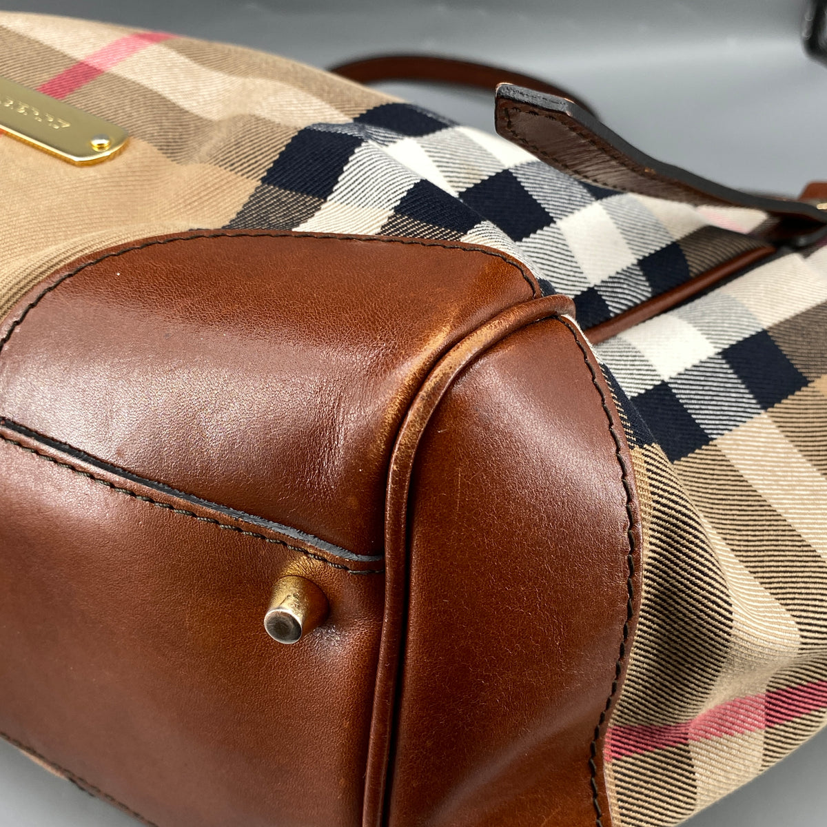 Burberry Canterbury House Check Tote Bag