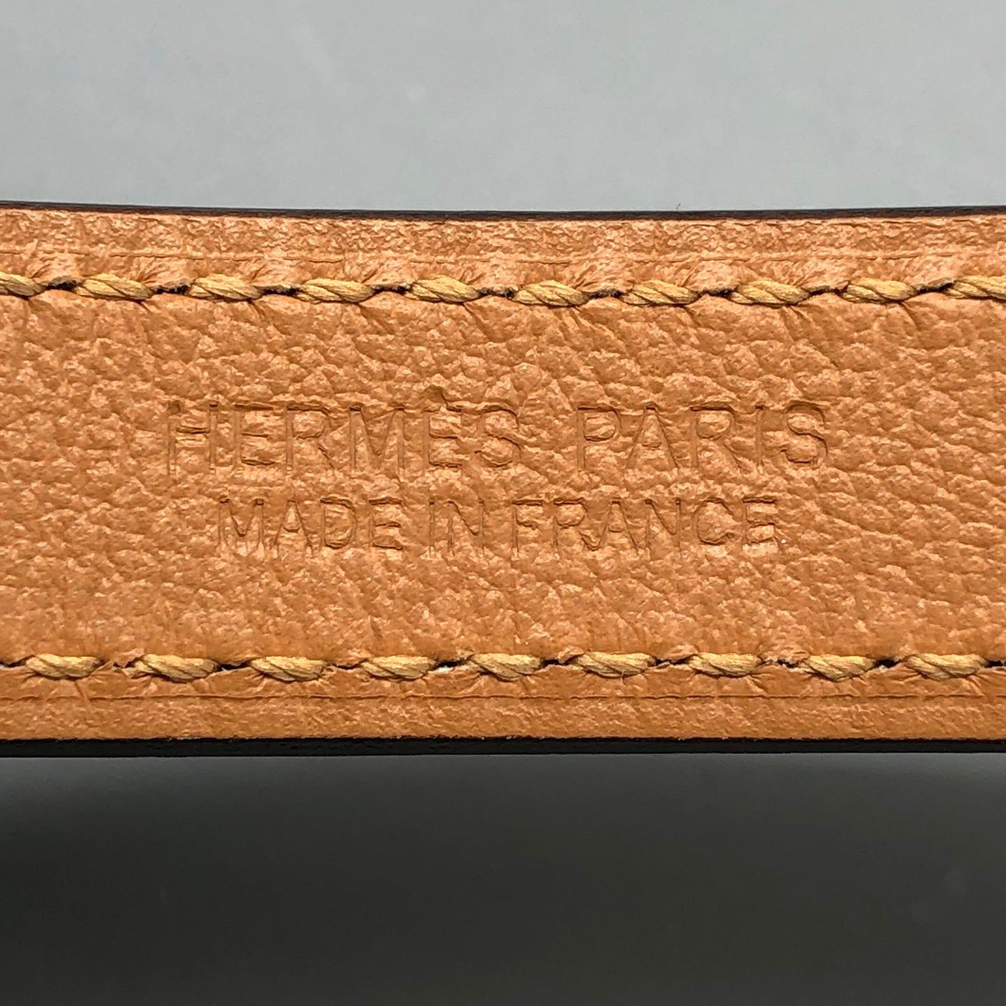 Hermes Mauve-Pink Leather Thin Belt 80cm