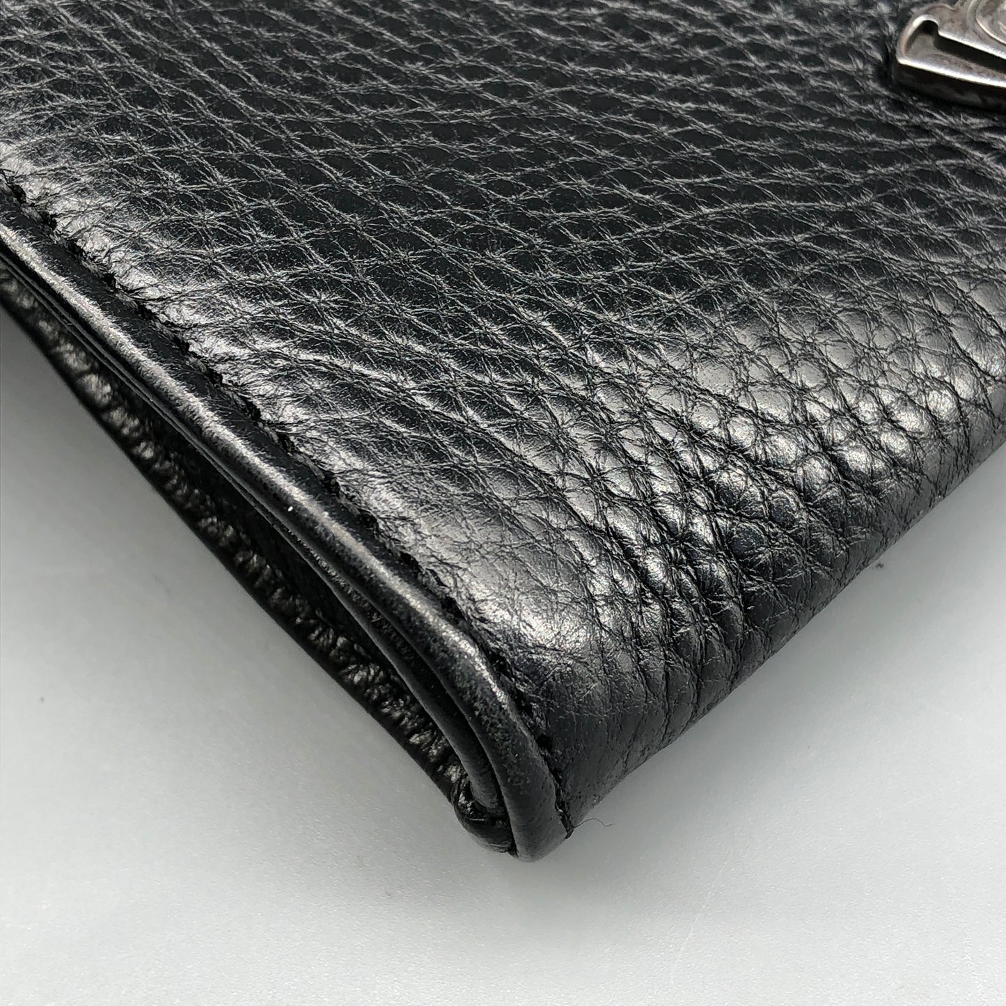 Chrome Hearts Cross Logo Leather Crossbody Bag Black