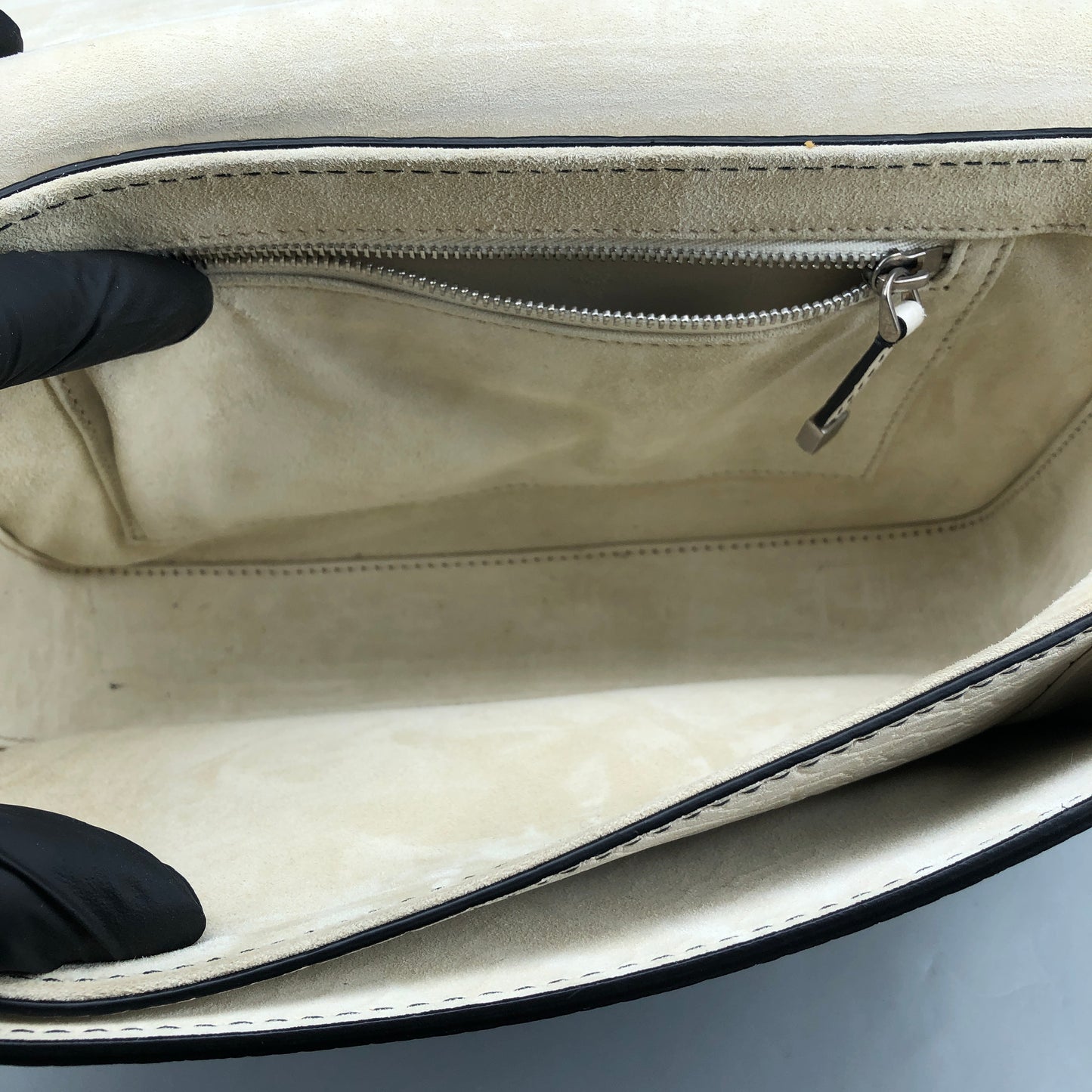 Christian Dior Dio(r)evolution Cream Grained Calfskin shoulder Bag