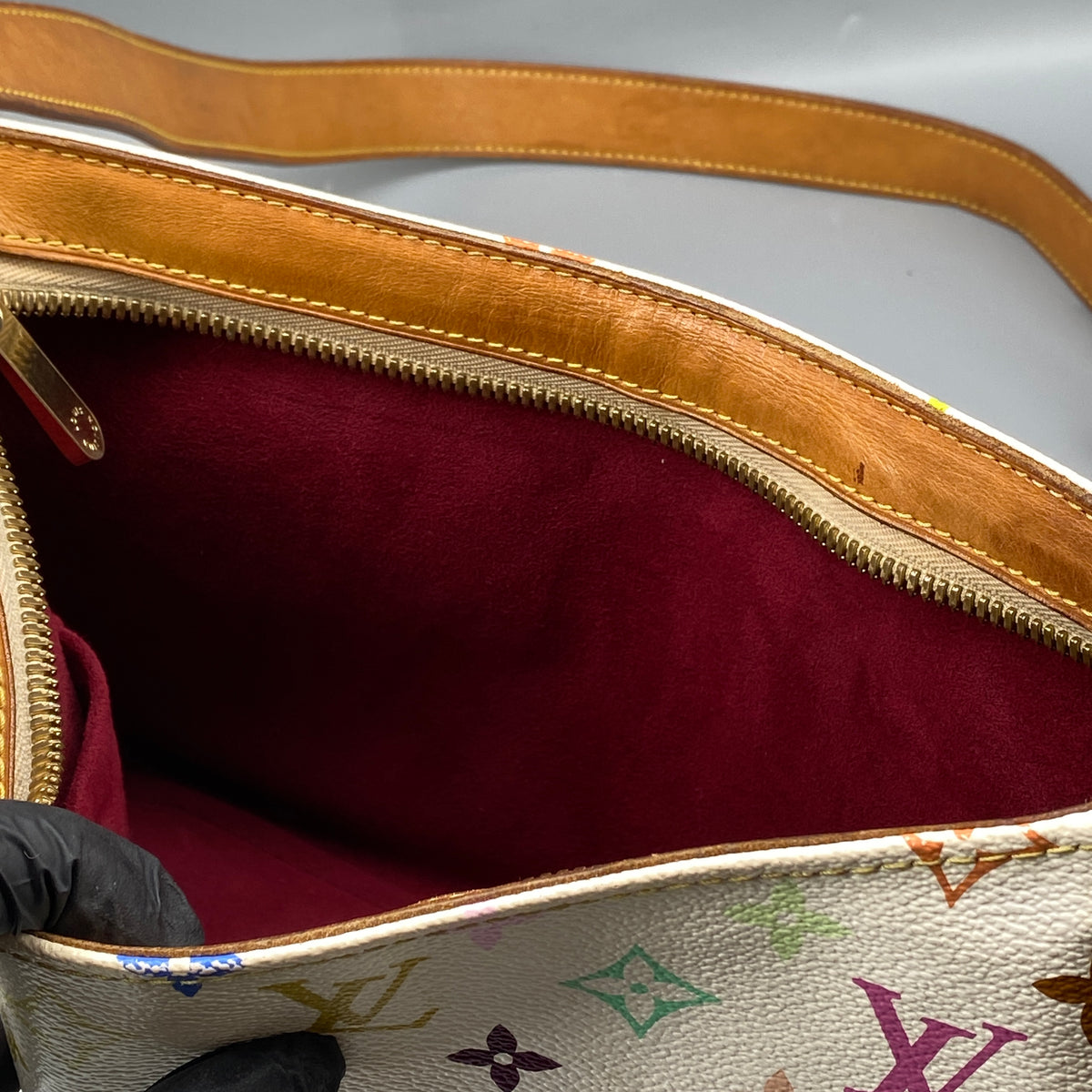 Louis Vuitton Monogram Multicolour Lodge White Shoulder Bag