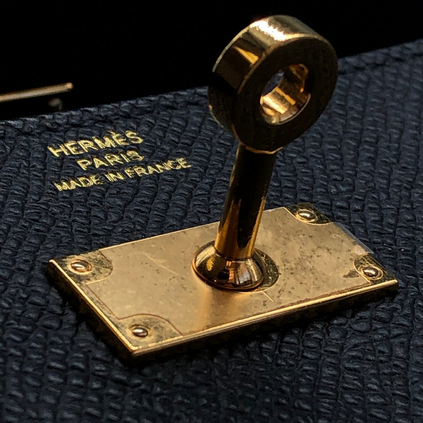 Hermes Kelly To Go Epsom 2022 Black and Gold hardware