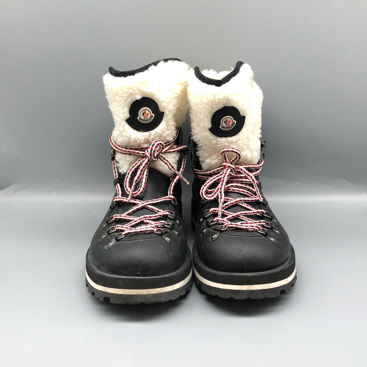 Moncler Women Shearling Lined Winter Boots Size 36