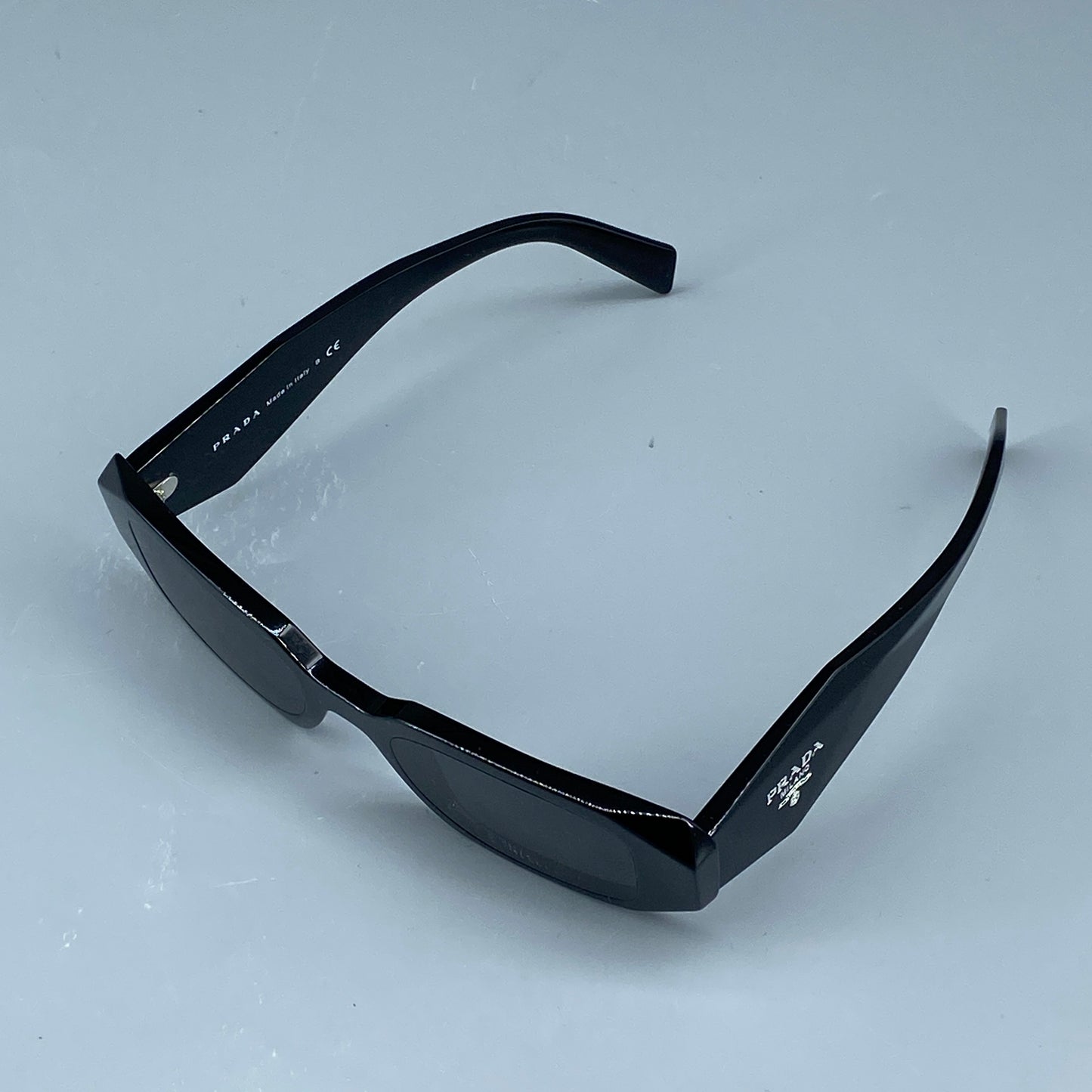 Prada Black Rectangular Frame Sunglasses 145mm