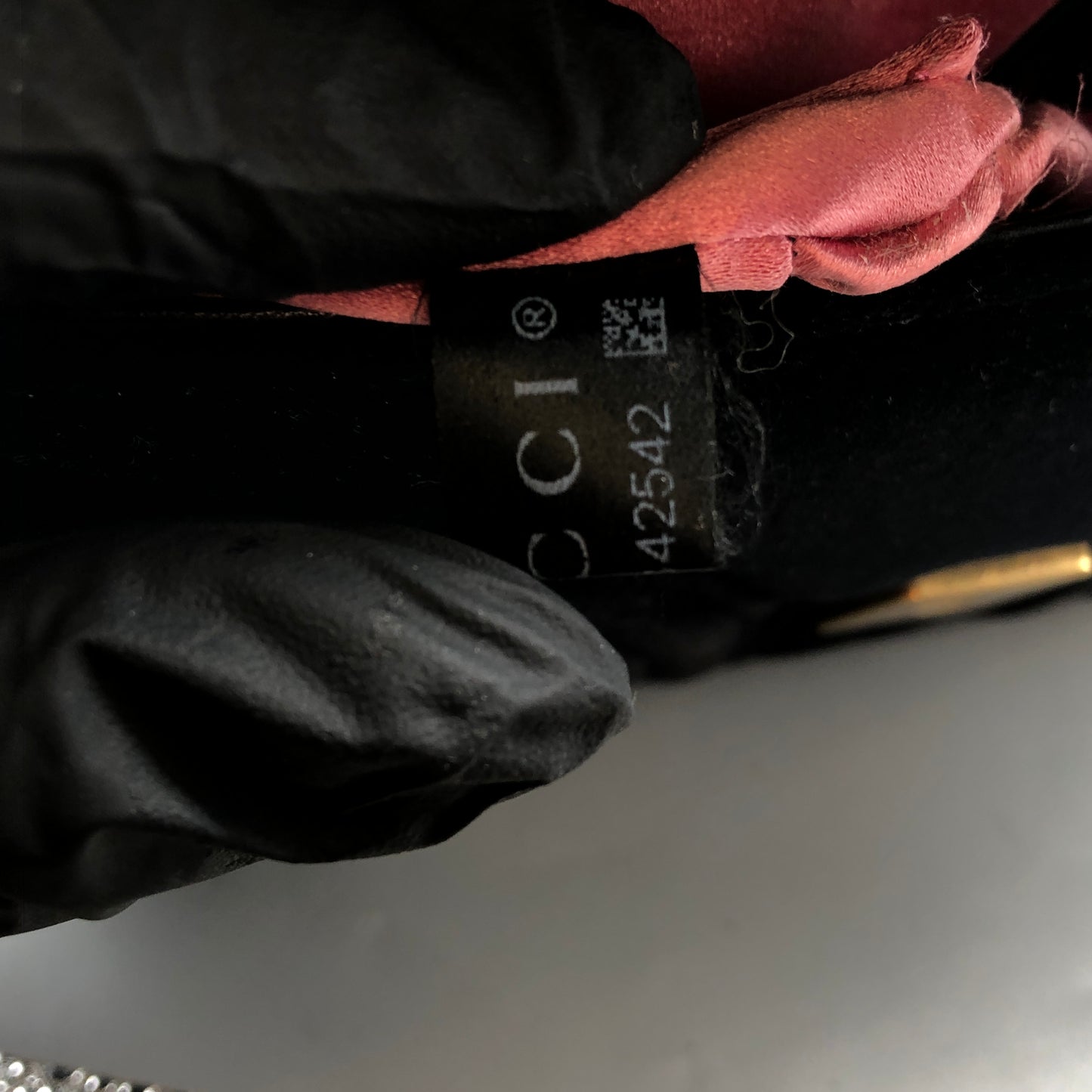 Gucci GG Marmont Velvet Shoulder Bag Black