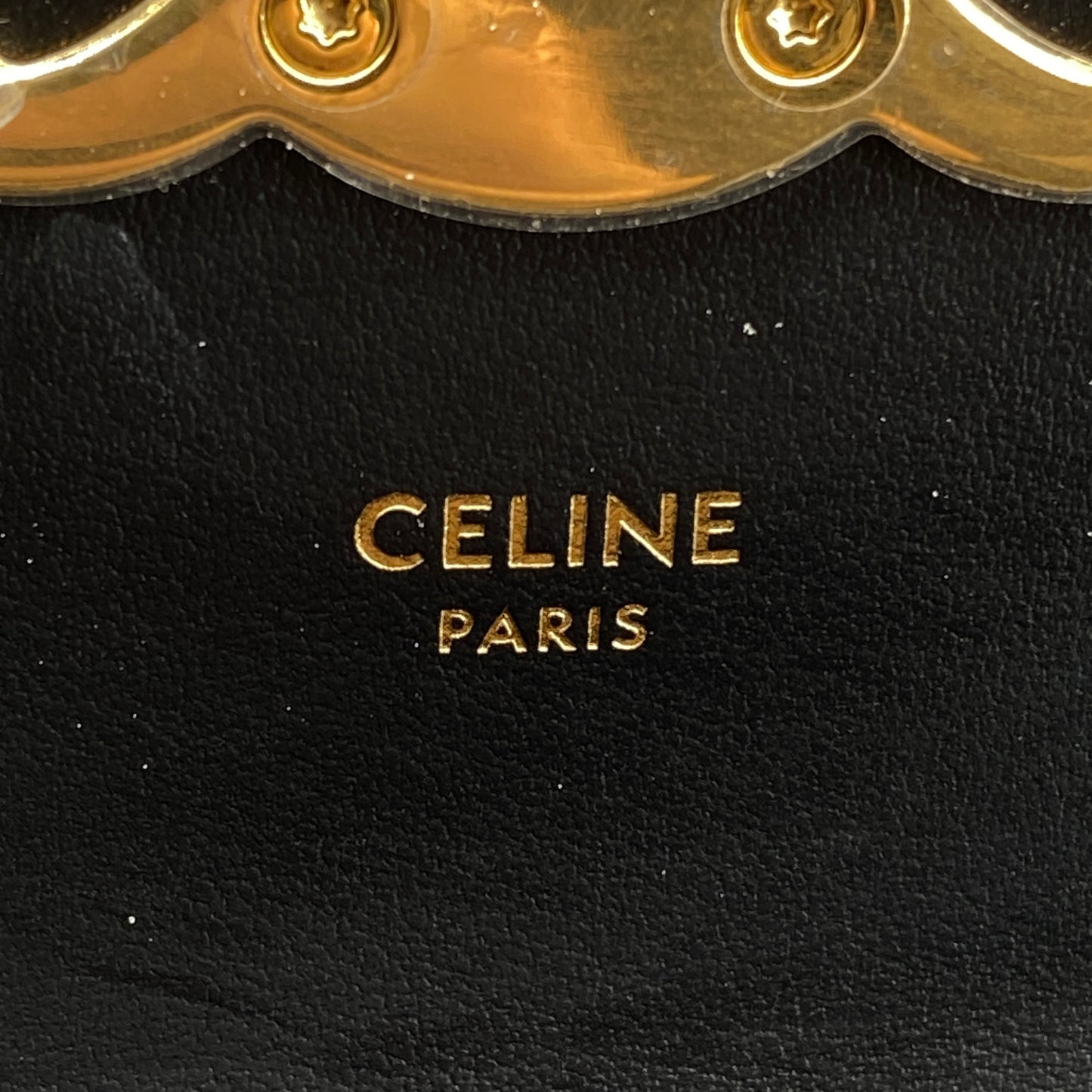 Celine Black Triomphe Crossbody Bag