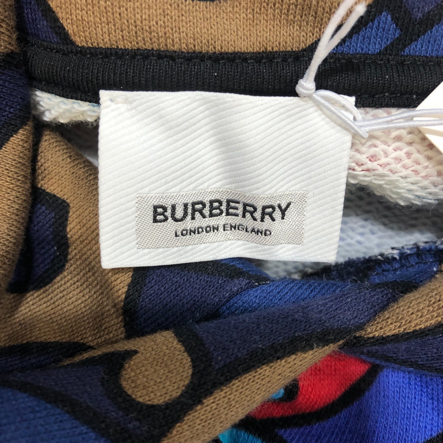 Burberry Monogram Print Hoodie Size S Multicolor