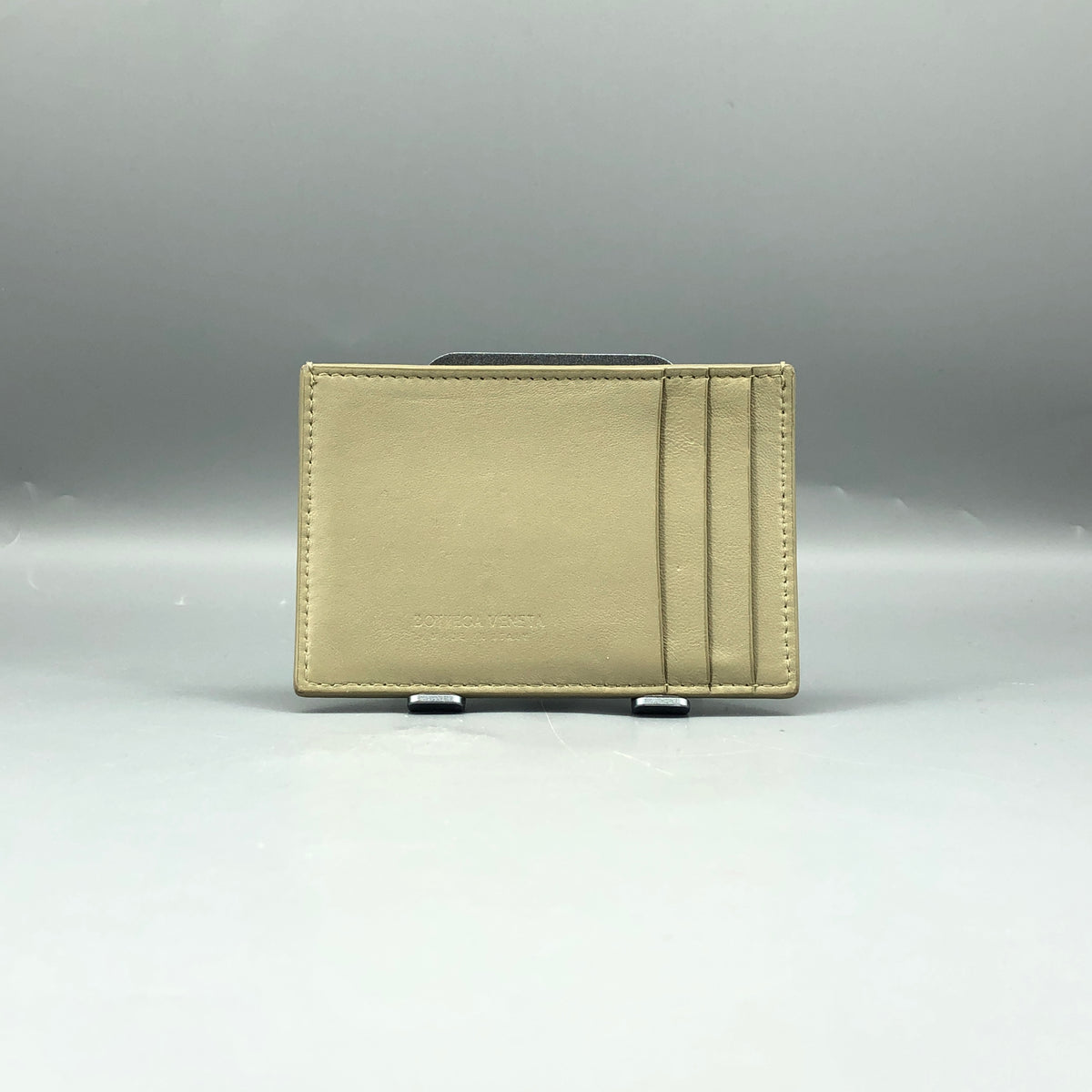 Bottega Veneta Dusty Green Intrecciato Card Holder