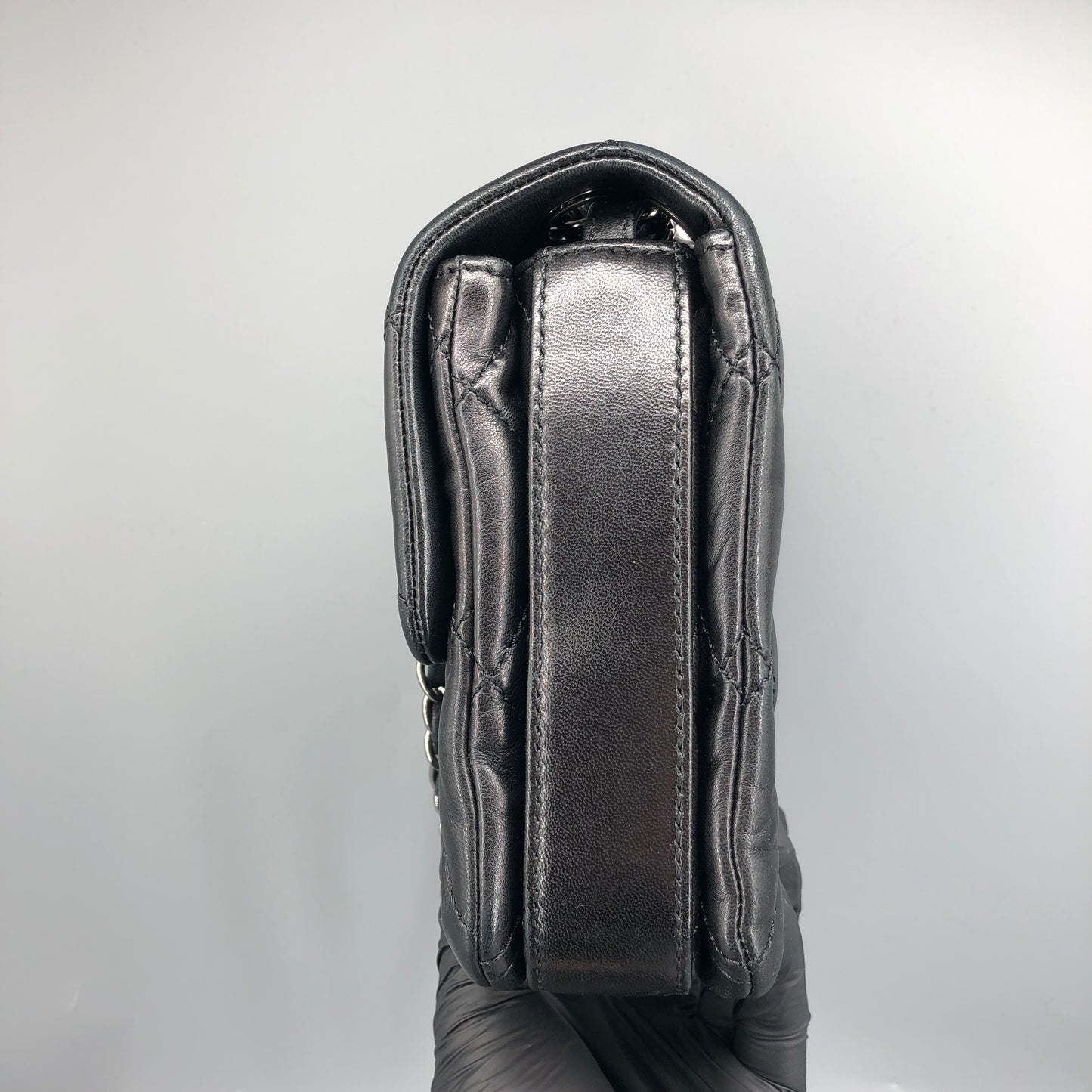 Chanel Lambskin Quilted Mini Chanel 3 Flap Black