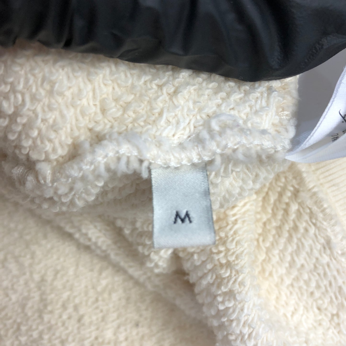 Gucci Interlocking G Logo Distressed Hoodie Size M Cream
