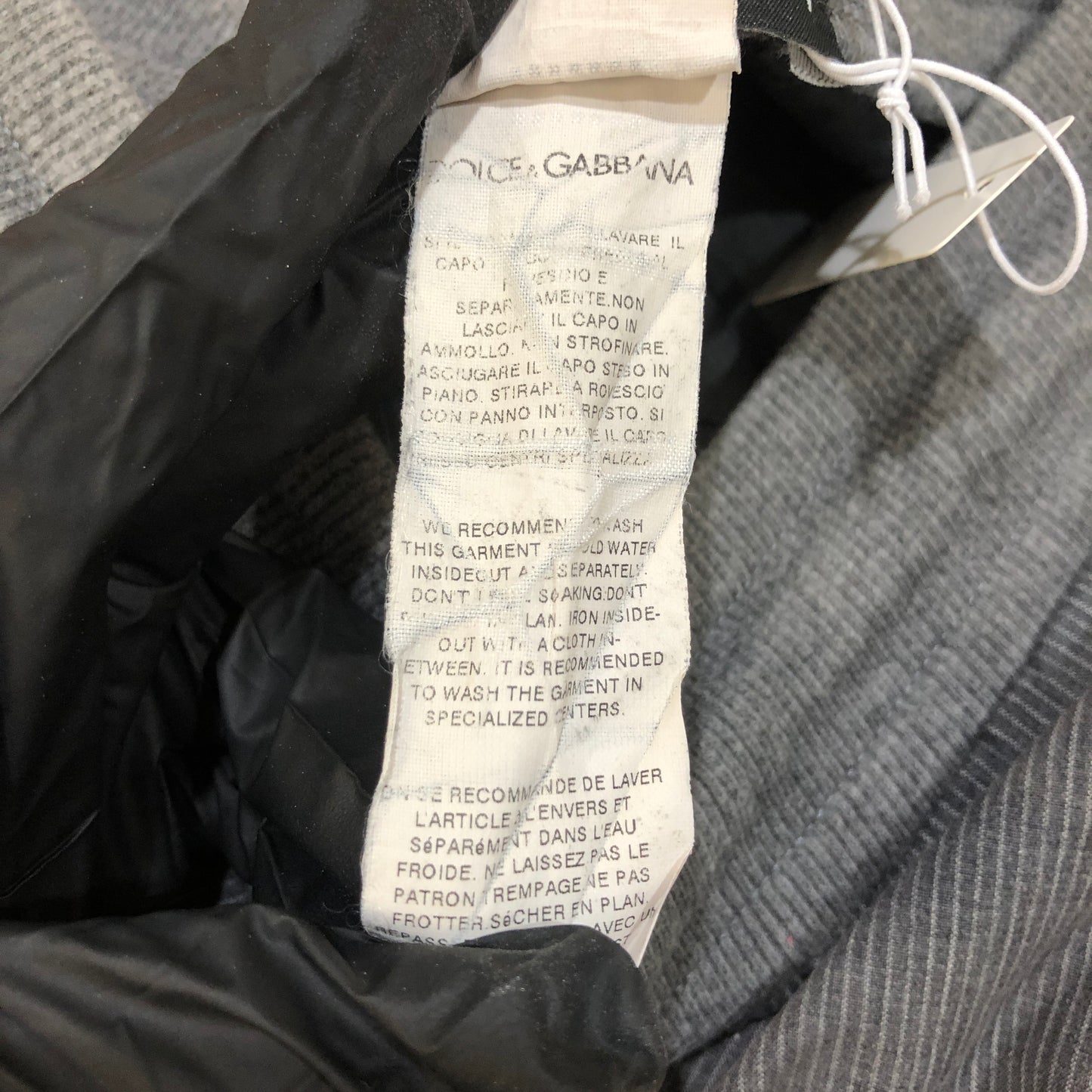 Dolce & Gabbana Grey Casual Drawstring Pants size 44