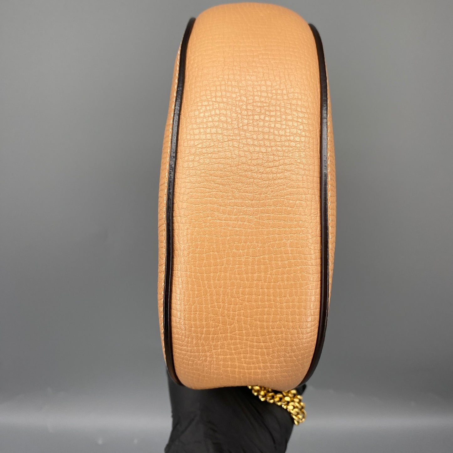 Chloe Yellow Nude Leather Drew Crossbody Saddle Bag