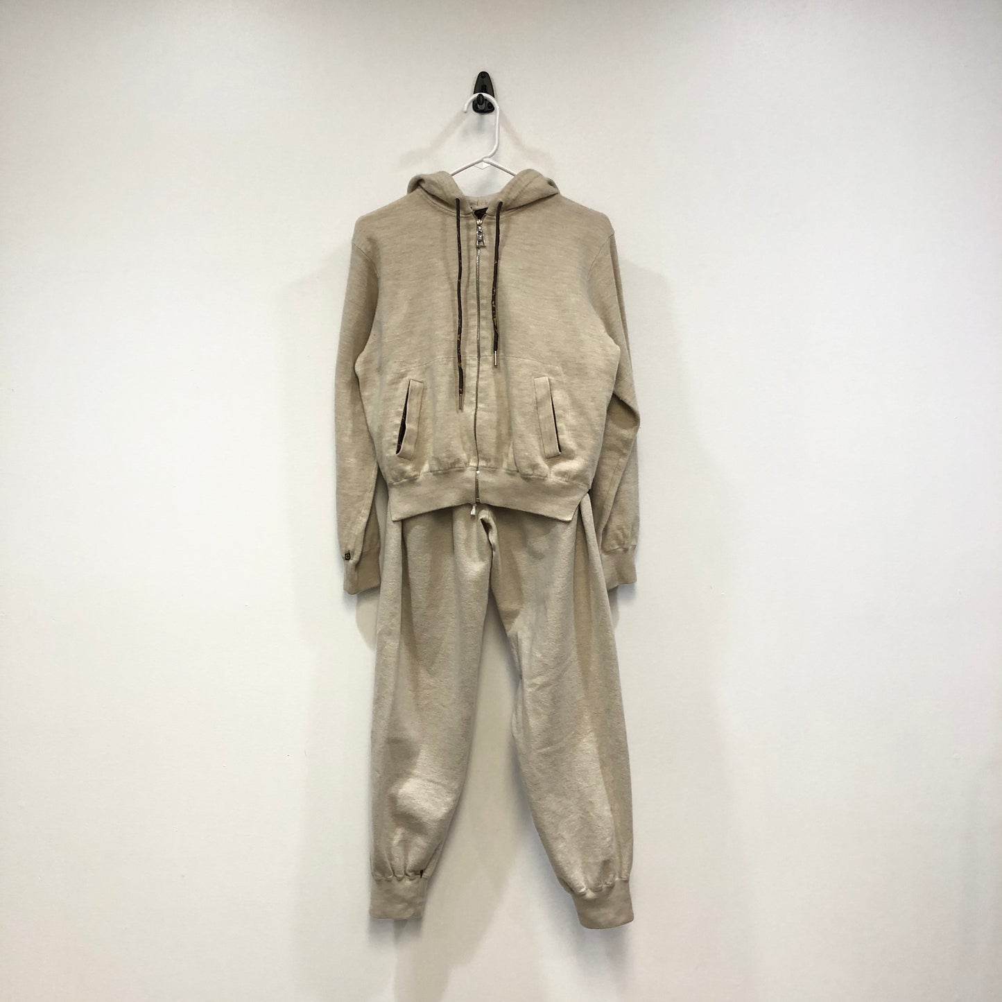 Louis Vuitton Beige Tracksuit Set Hoodie & Jogger Pants Size S