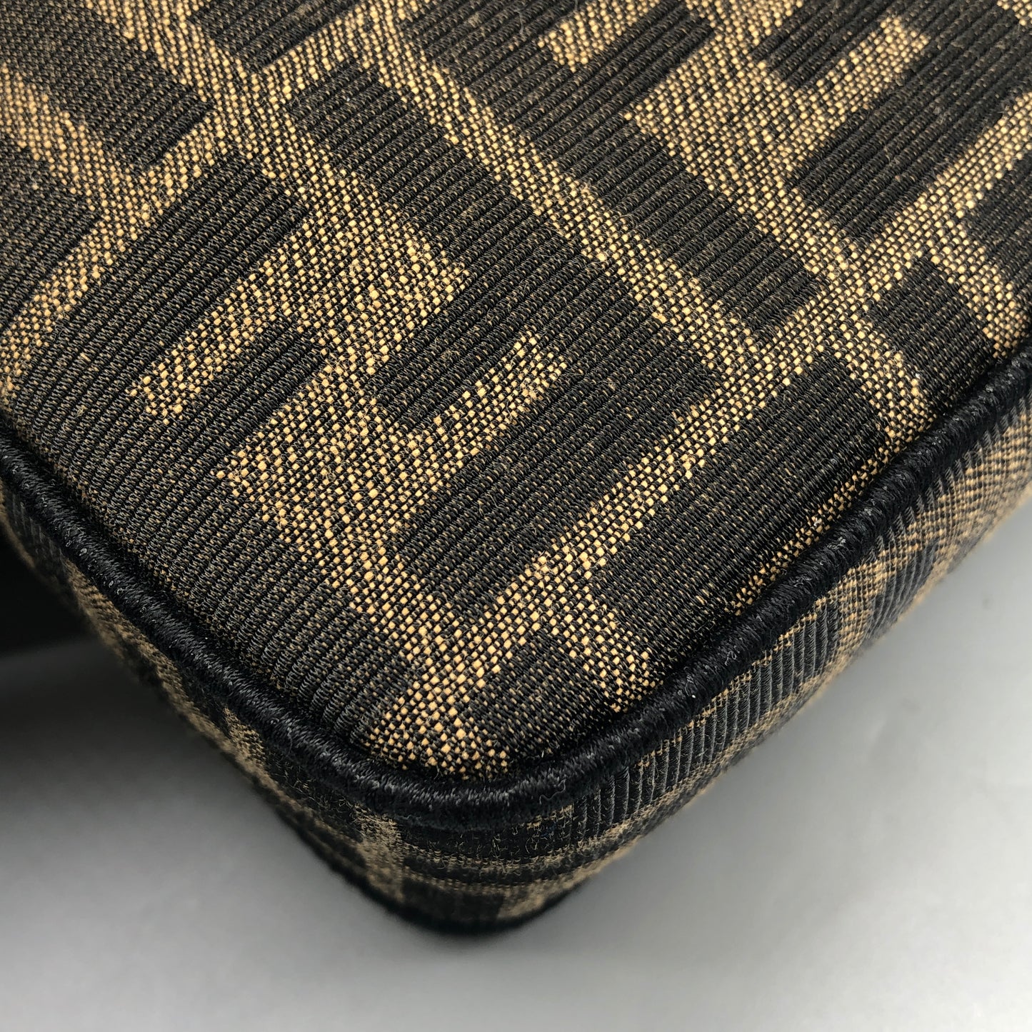 Fendi FF Zucca Baguette Mini Chain Bag Tobacco