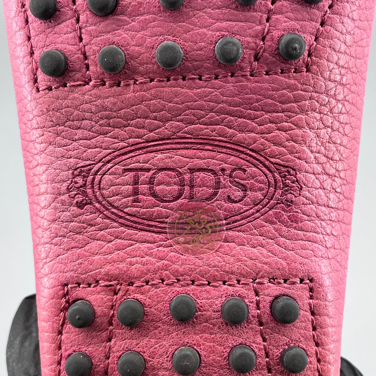 Tod's Pink Leather Driving Loafers size 37