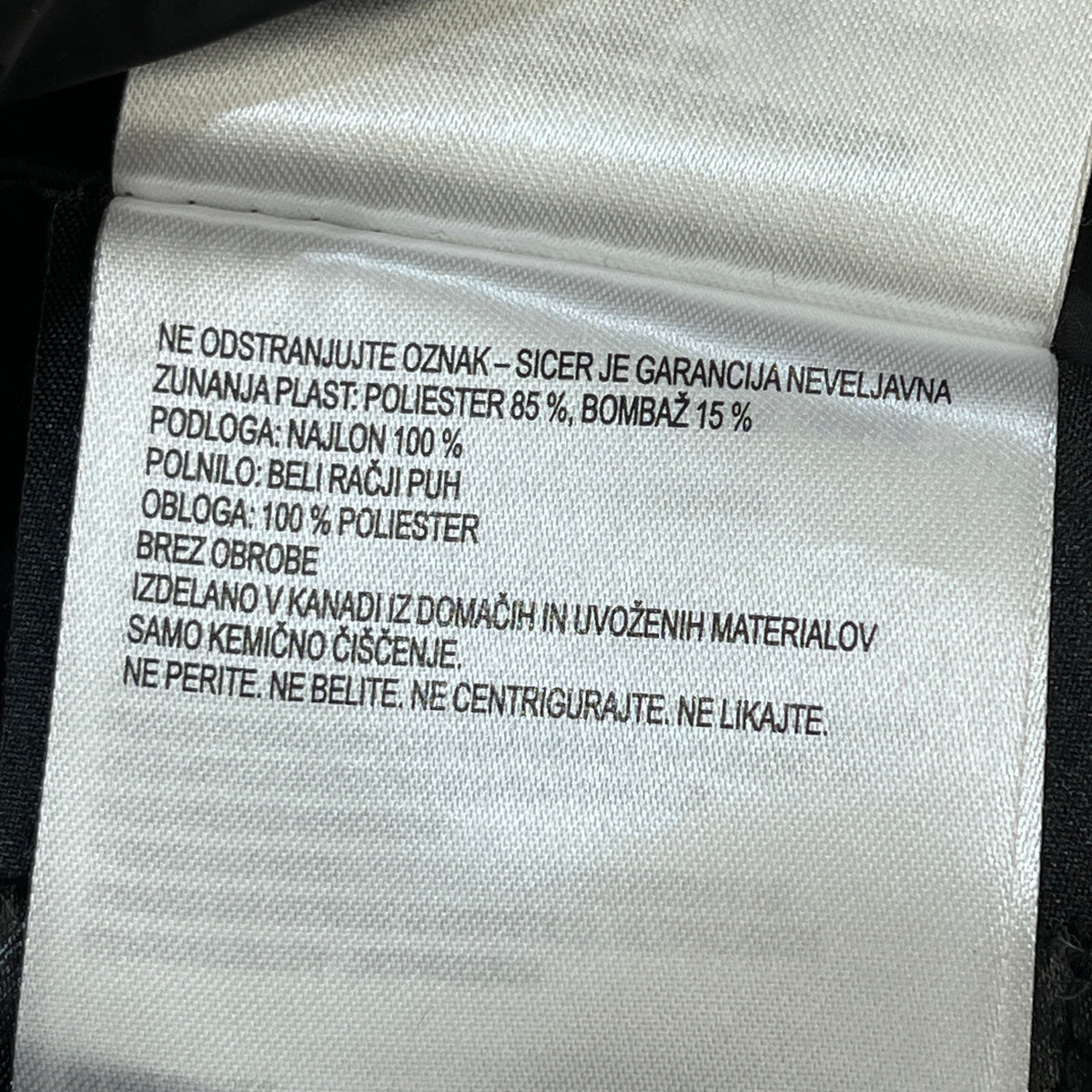Canada Goose Black Parka Size M