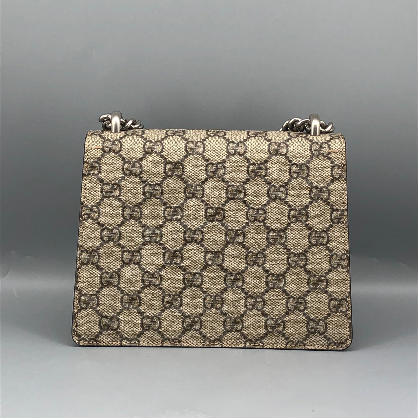 Gucci Dionysus GG Supreme Canvas Small Shoulder Bag Beige