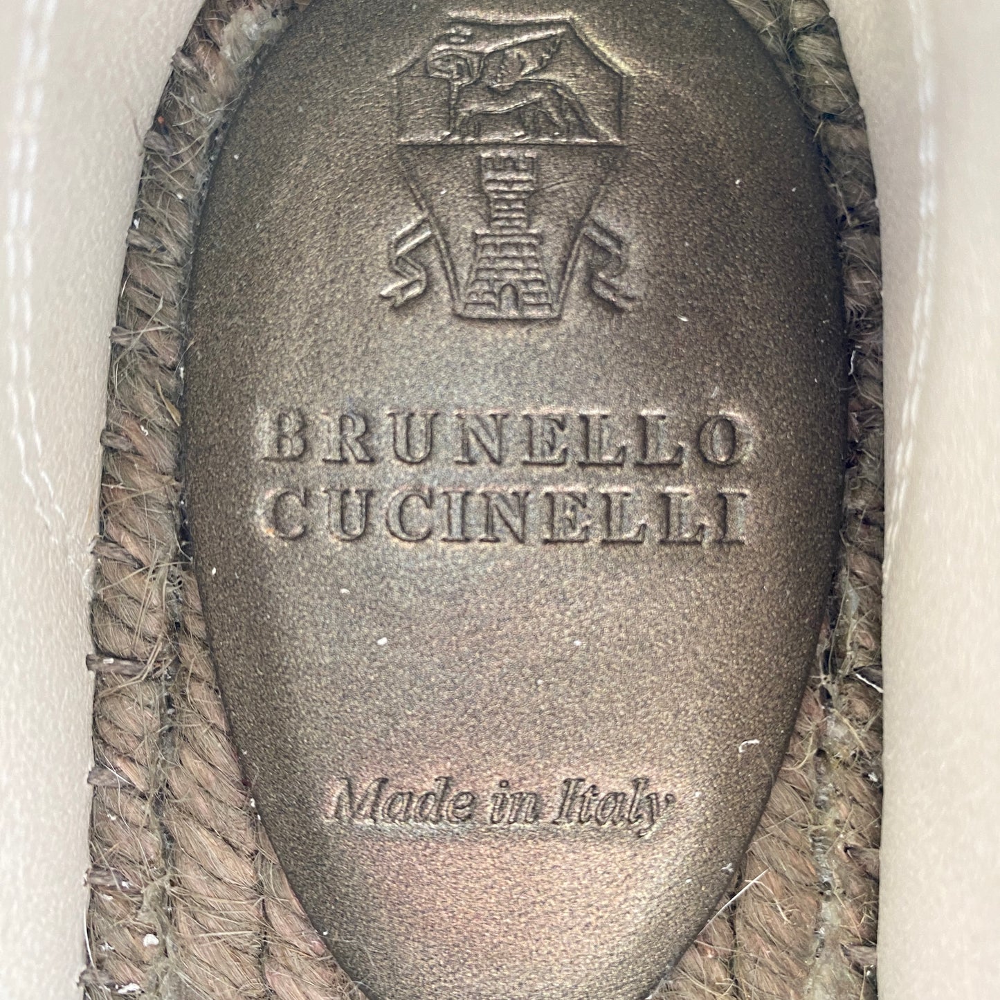 Brunello Cucinelli Women's Beige Suede Boat Espadrilles Size 36