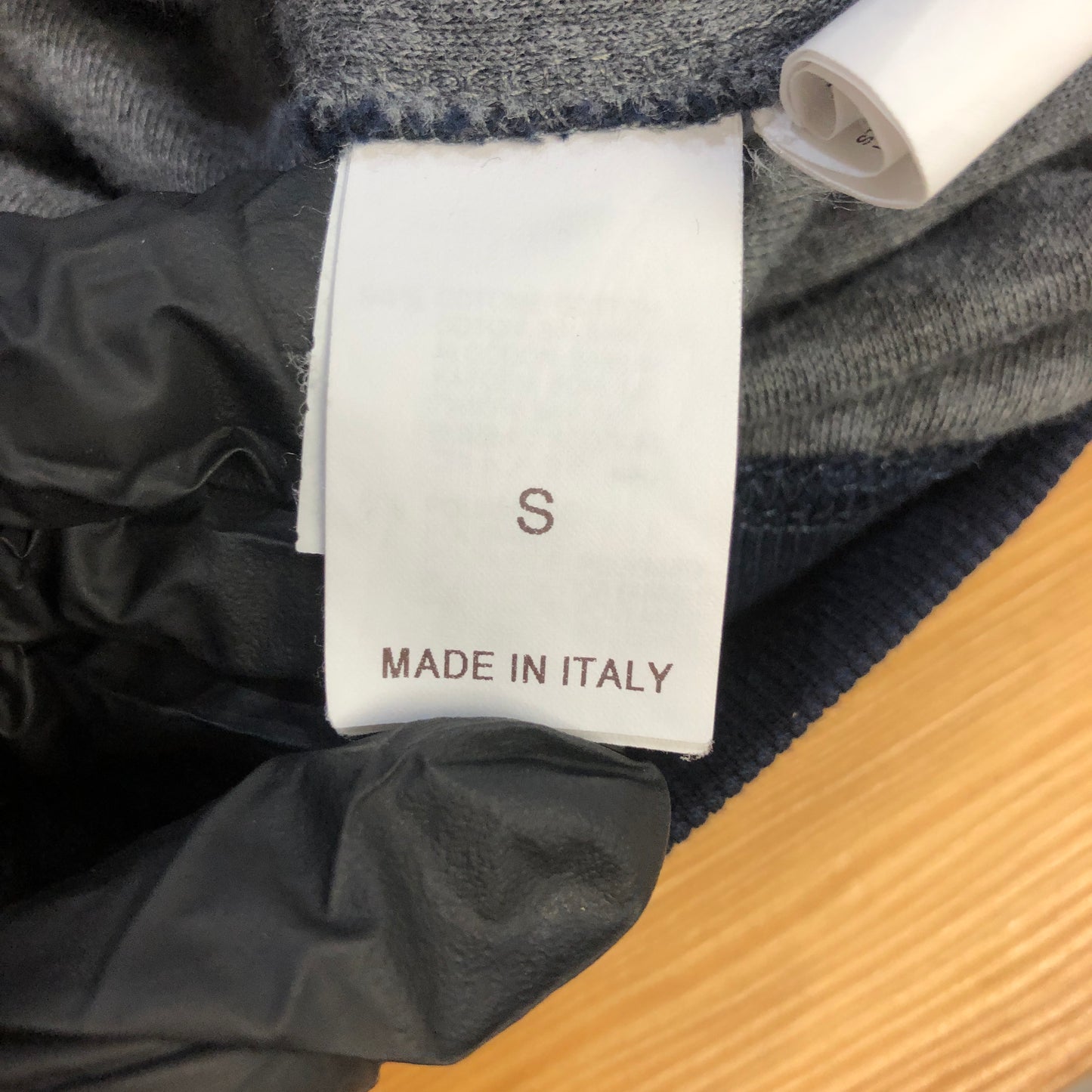 Brunello Cucinelli Grey & Navy Color-Block Zip-Up Hoodie Size S