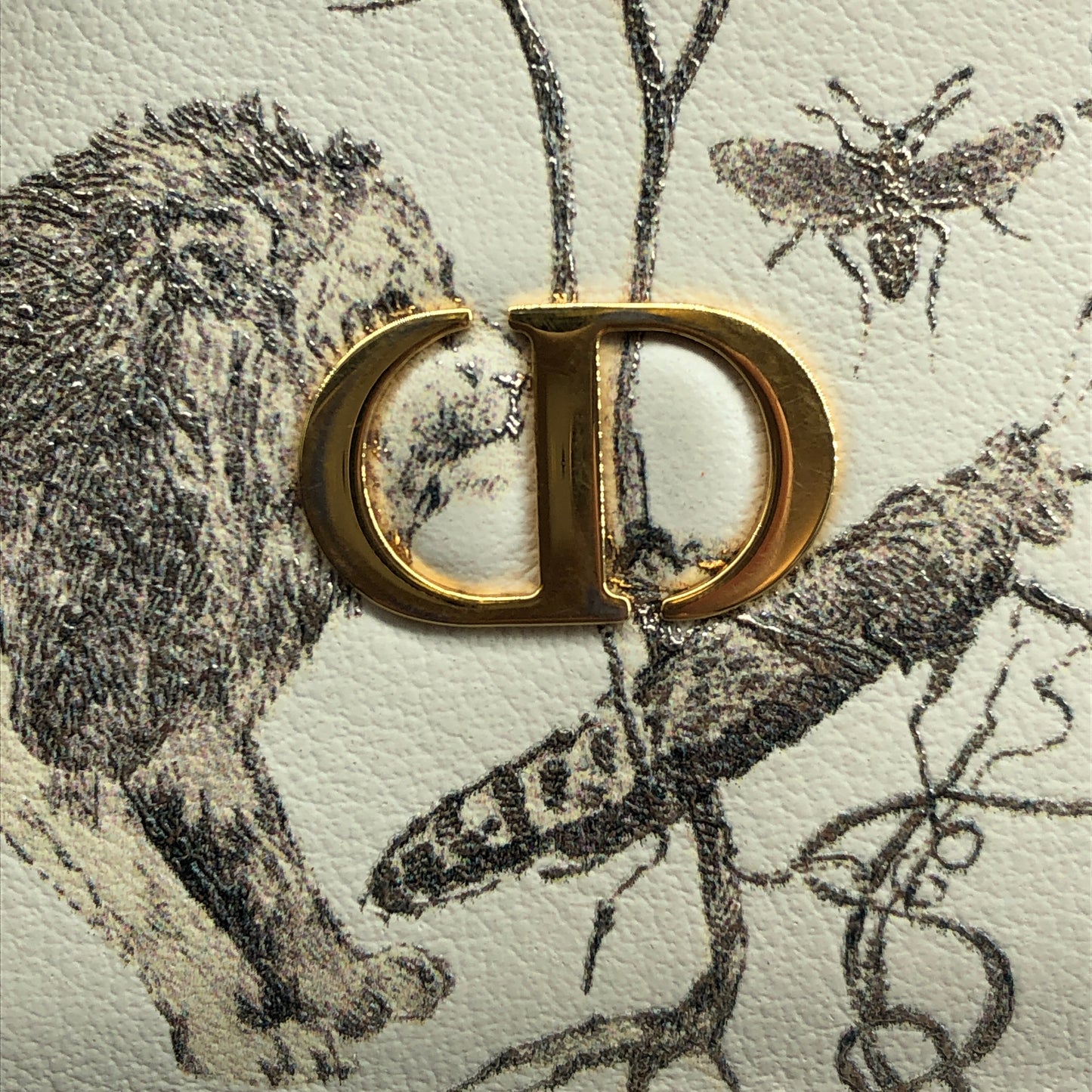 Christian Dior Card Holder Cream Toile de Jouy