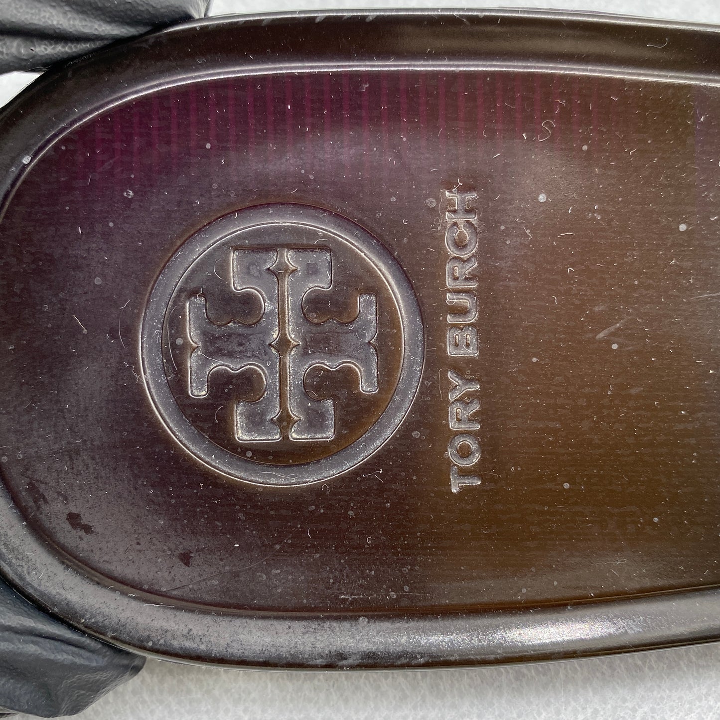 Tory Burch Women's Green Purple Floral Jelly Flip Flops Size US8