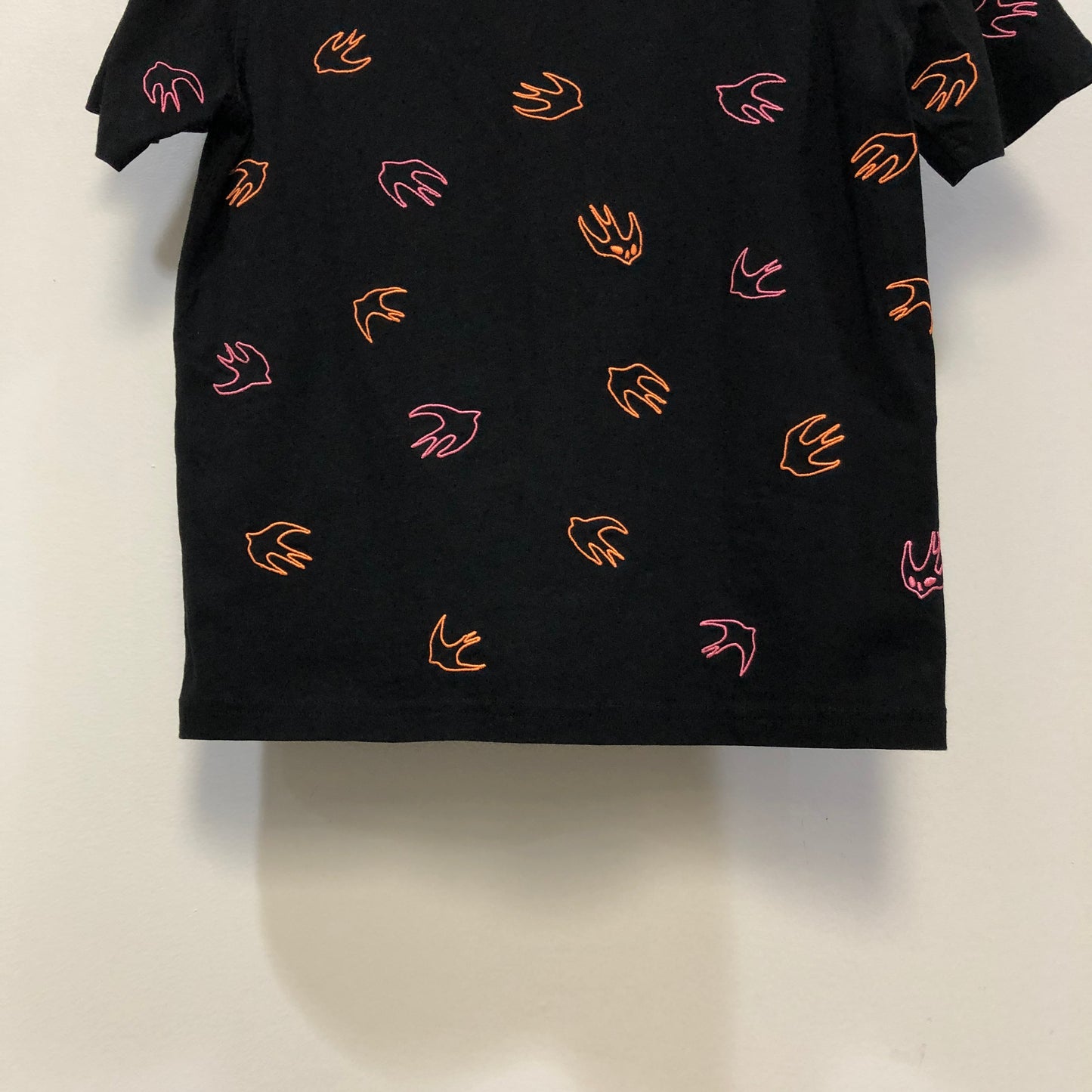 Alexander McQueen Black Printed Short Sleeve T-shirt Size S