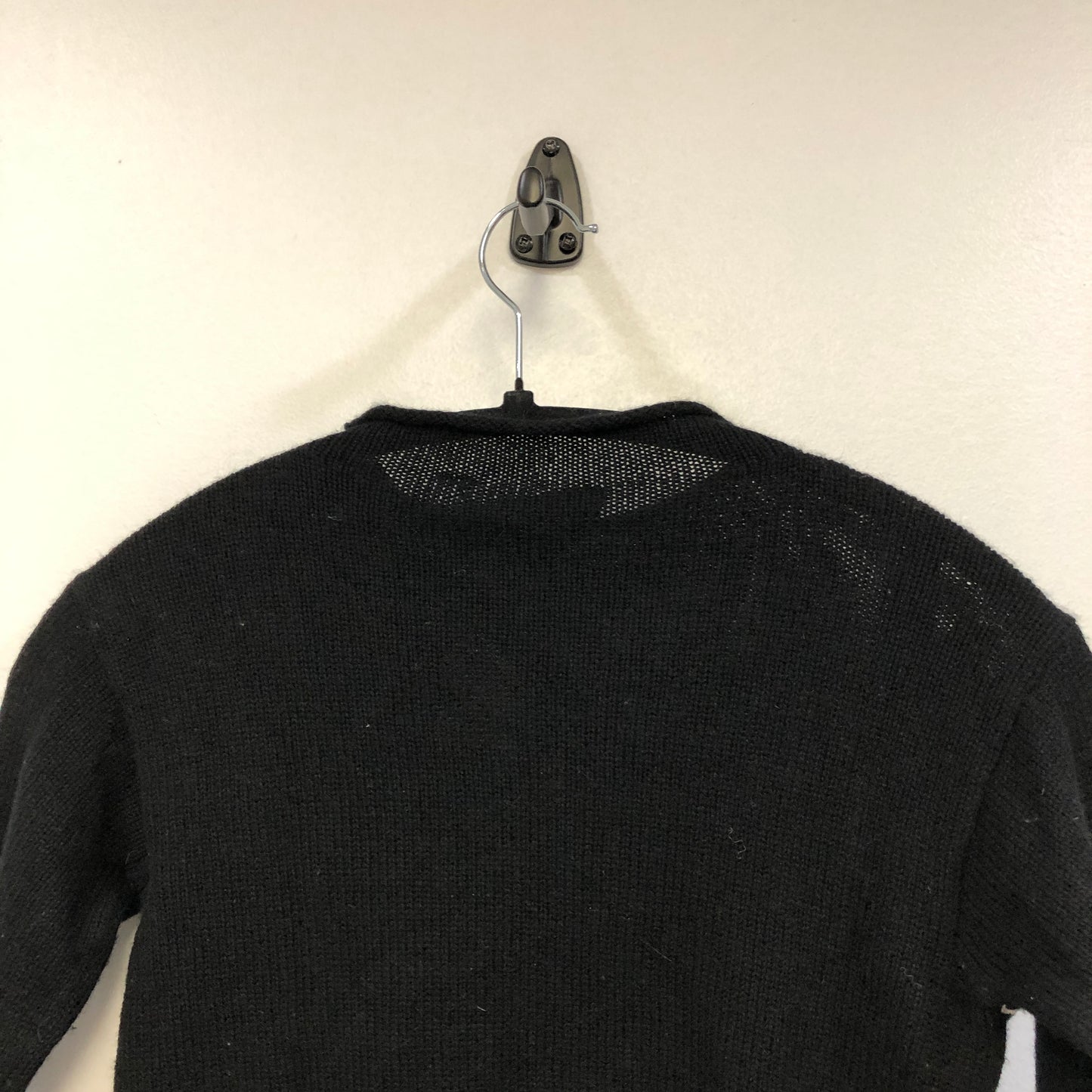 Christian Dior Black Fine Knit Star Logo Crew Neck Sweater Size USA 2