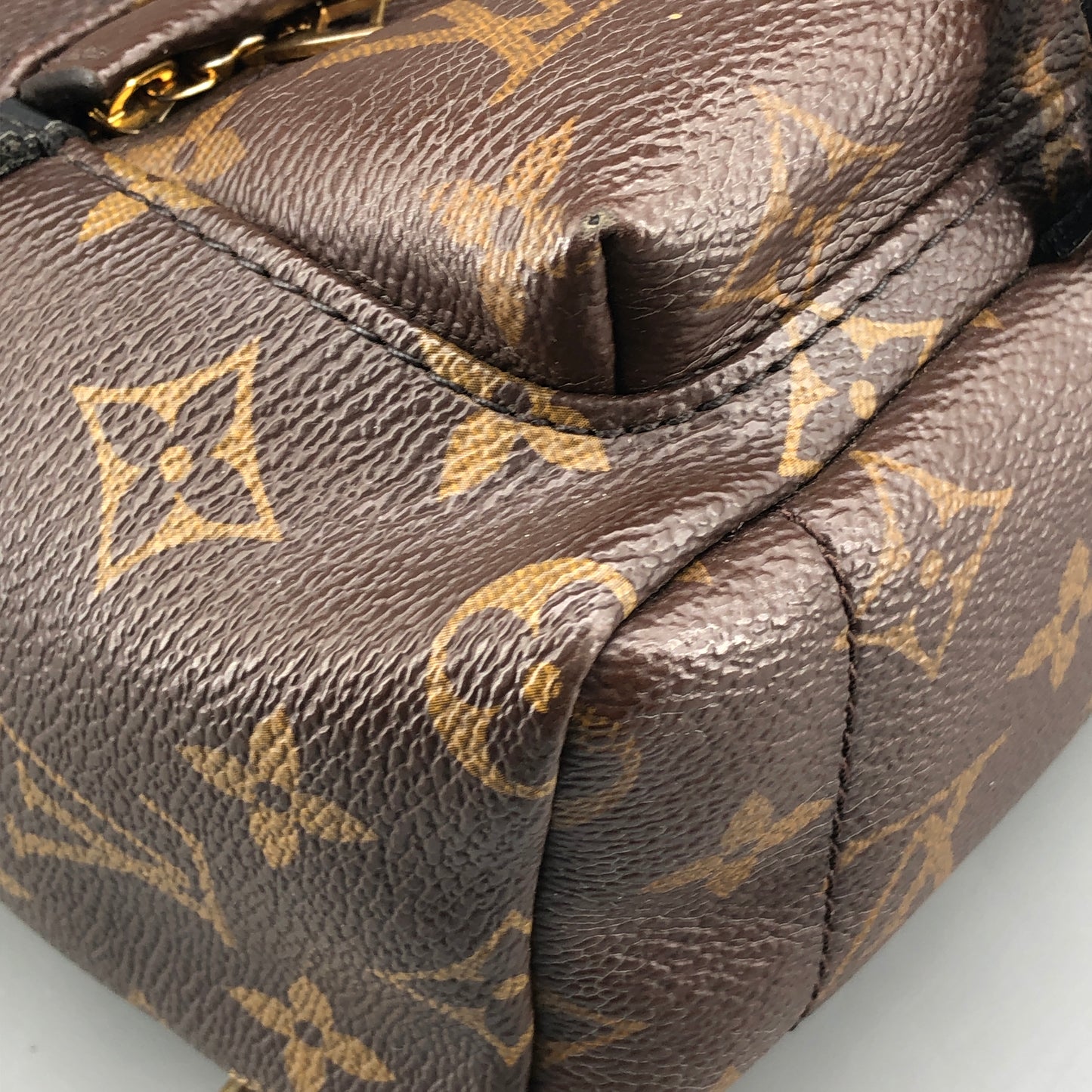 Louis Vuitton Mini Palm Springs Backpack World Tour Patch Monogram Canvas