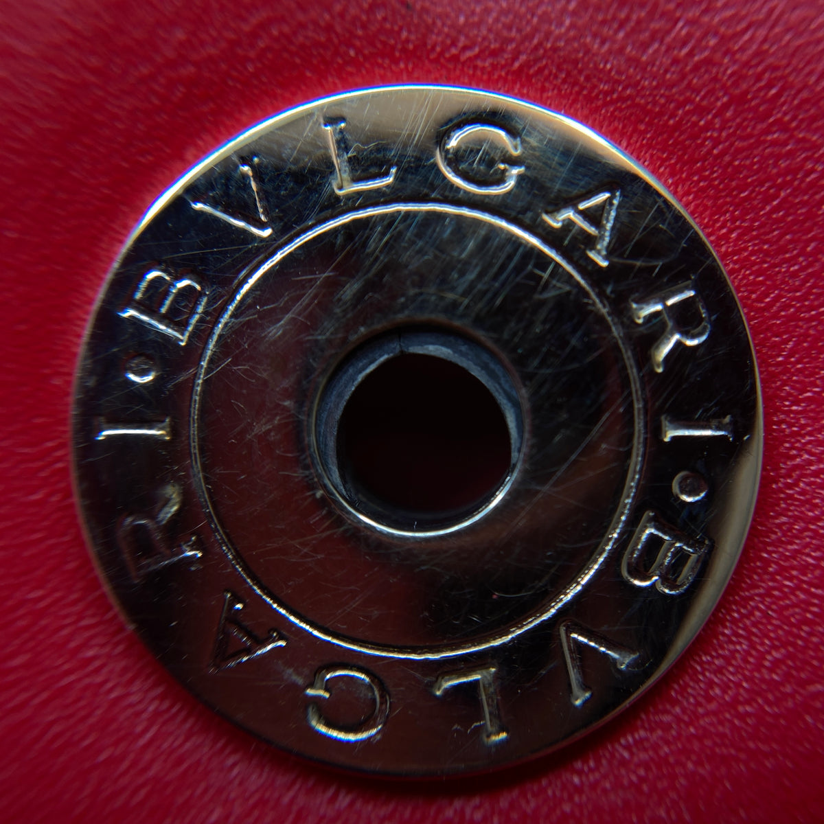Bvlgari Serpenti Forever Shoulder Bag Red Leather