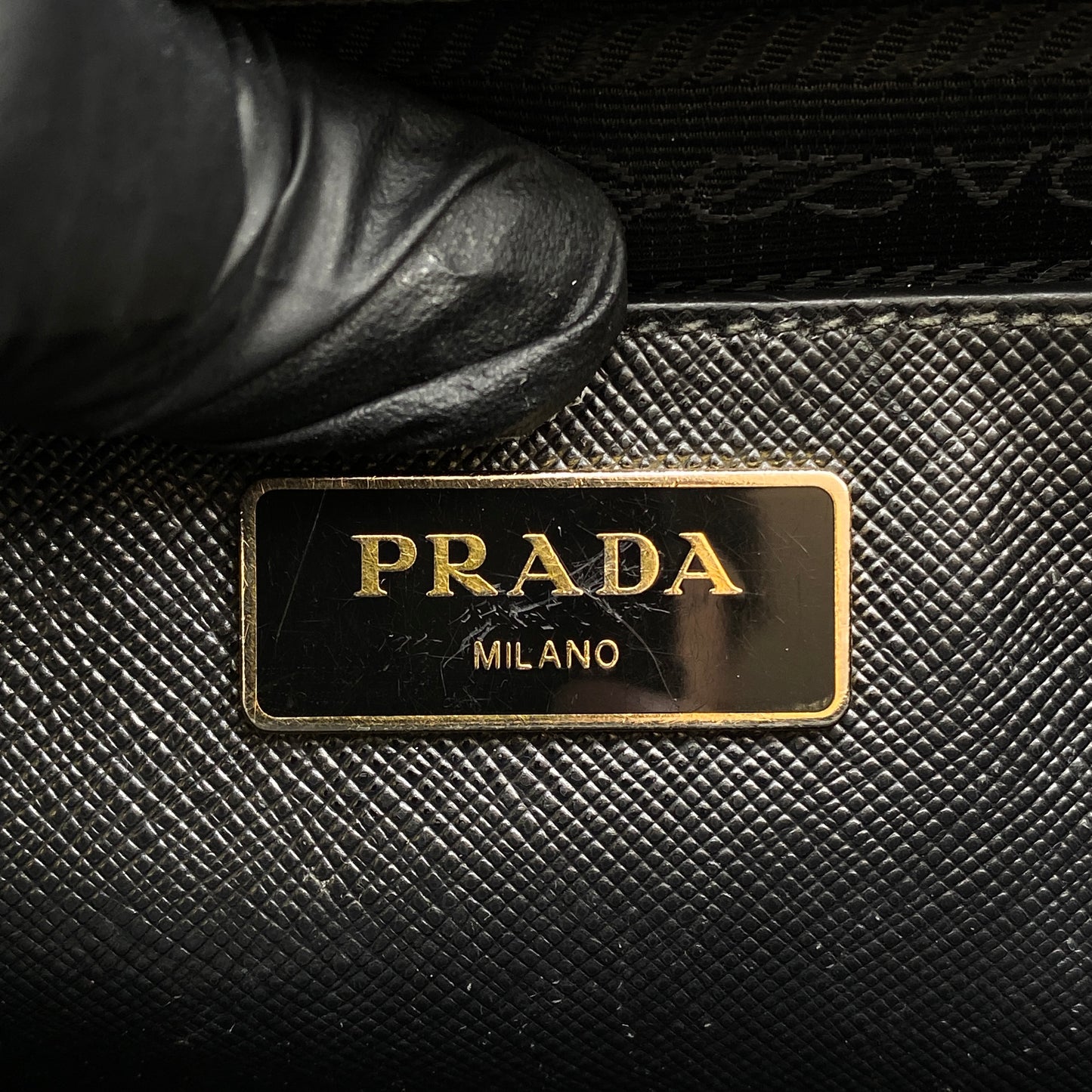 Prada Saffiano Leather  Galleria Tote Bag Black