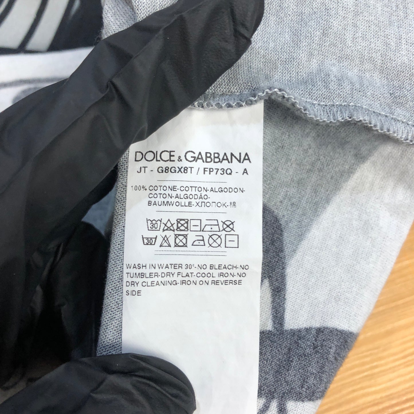 Dolce & Gabbana Black Piano Graphic T-Shirt Size 46