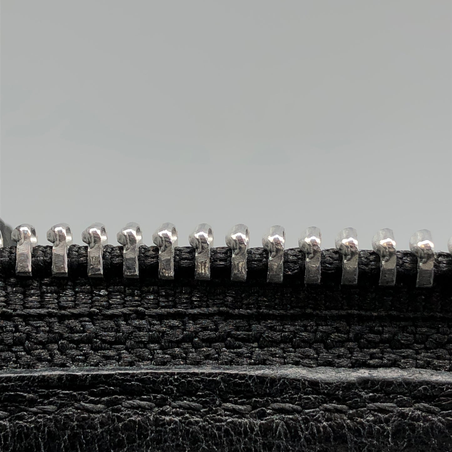 Chrome Hearts Black Leather Zip Around Long Wallet