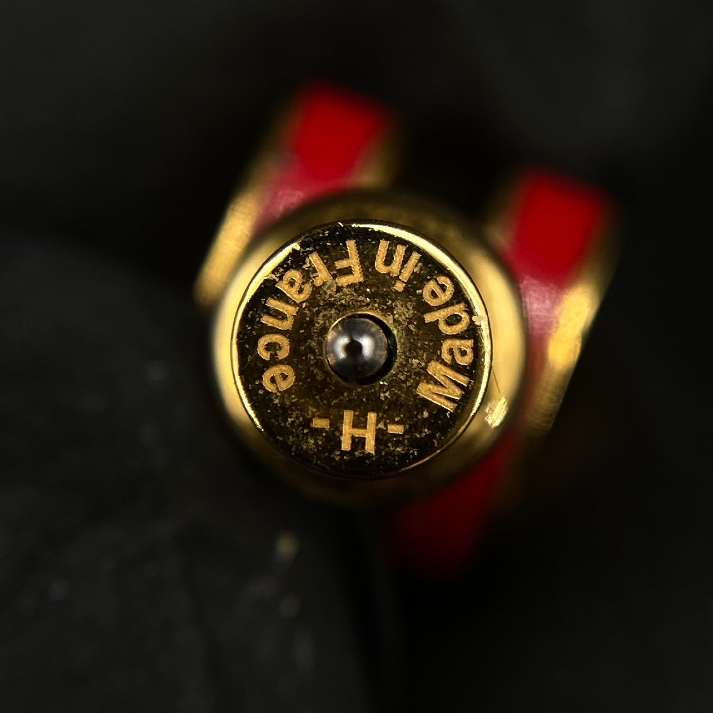 Hermes Red Mini Pop H Earrings
