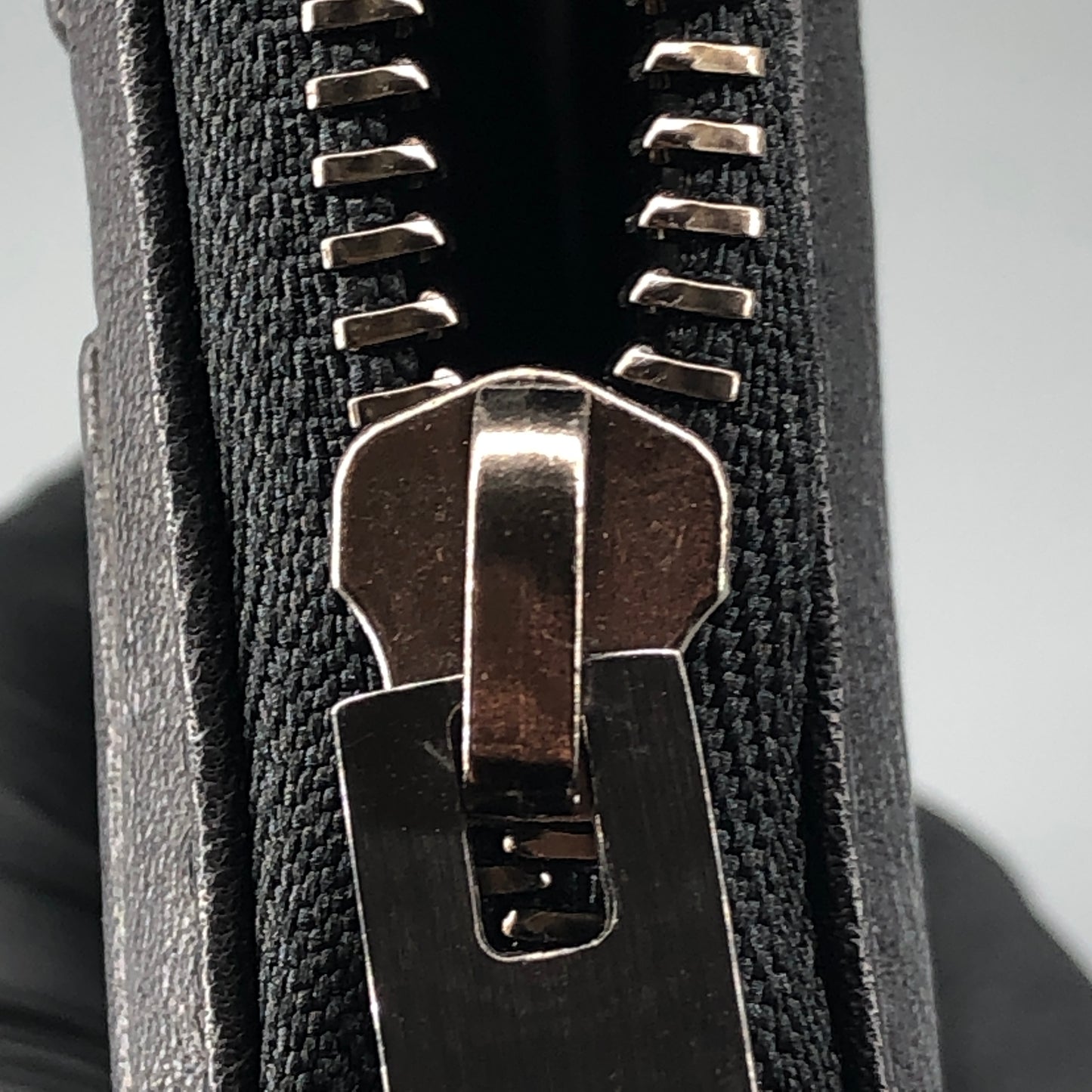 Givenchy 4G Embossed Black Leather Zip Around Long Wallet
