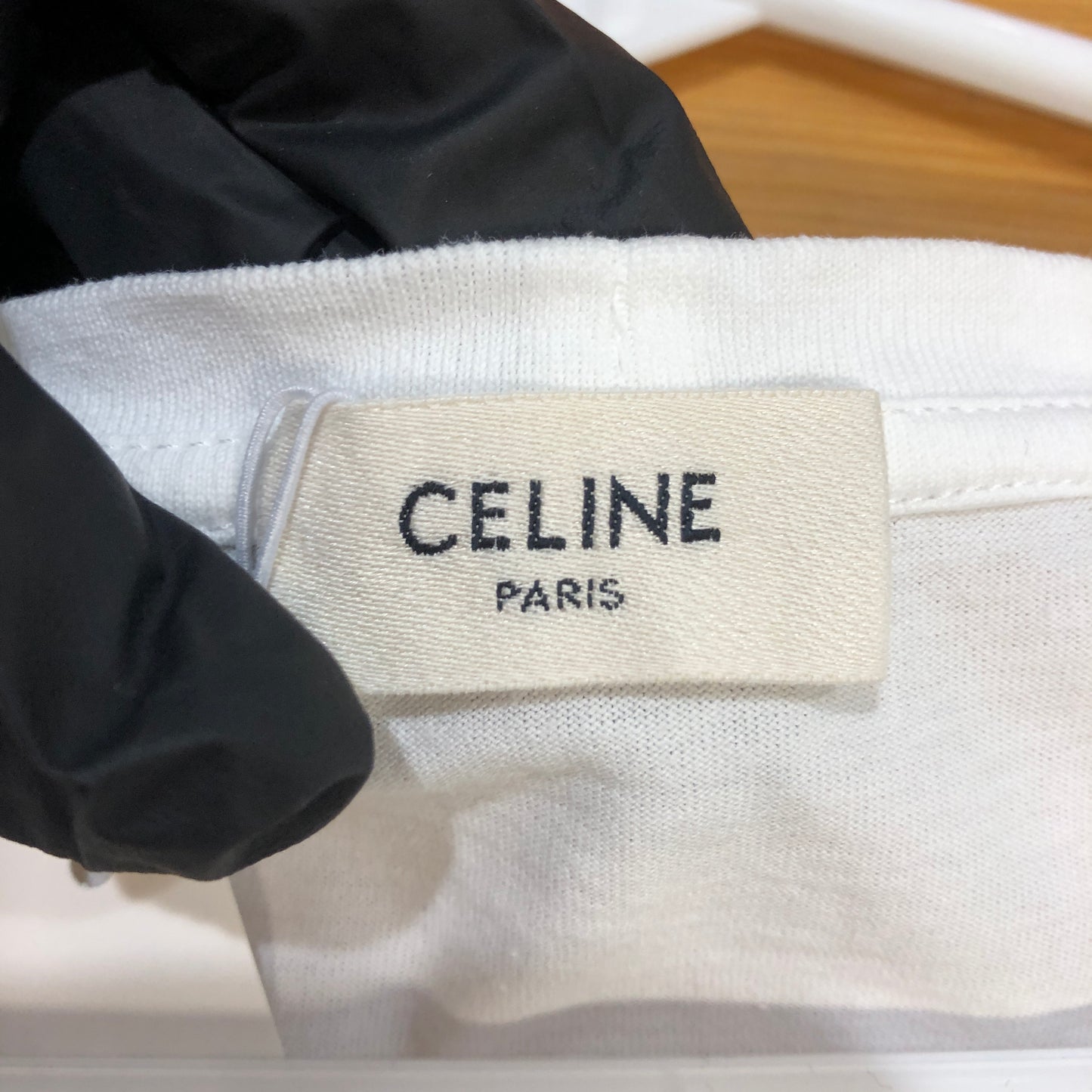 Celine Logo Print T-Shirt Size M White