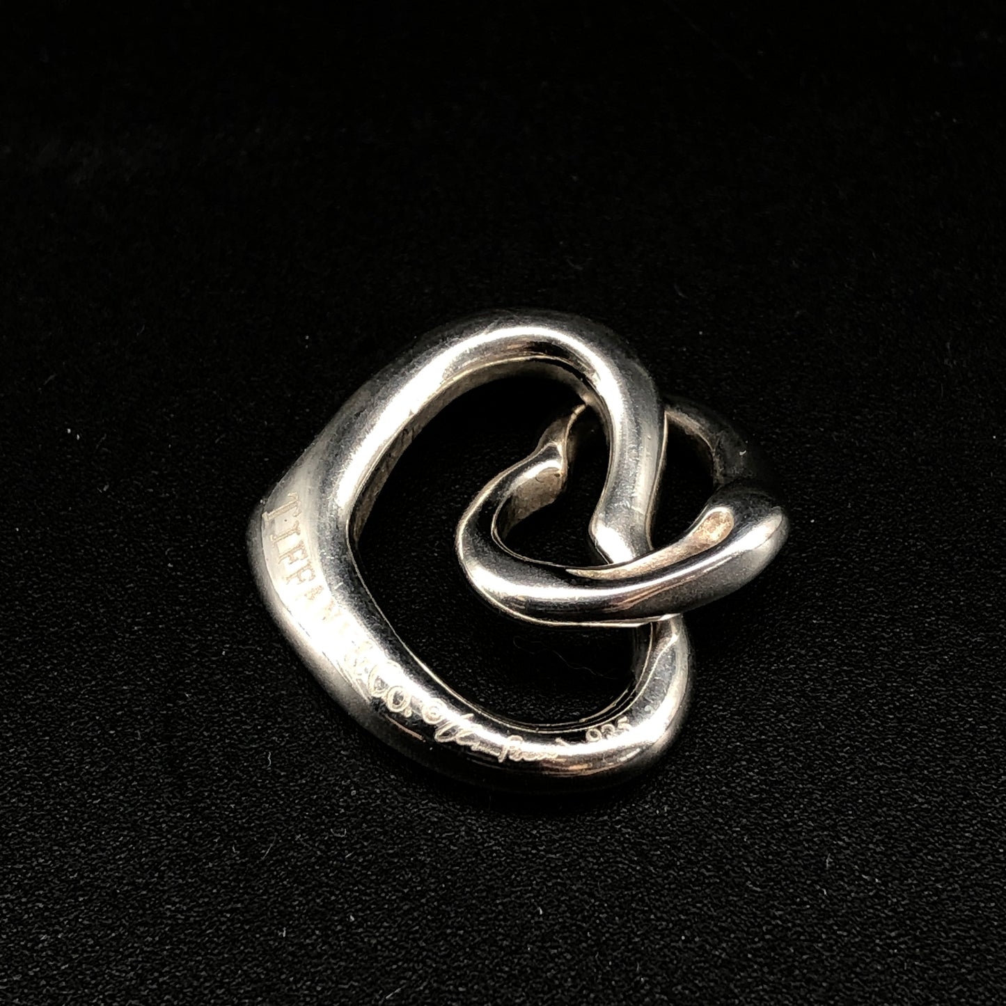 Tiffany & Co. Interlocking Hearts Pendant 925 Sterling Silver