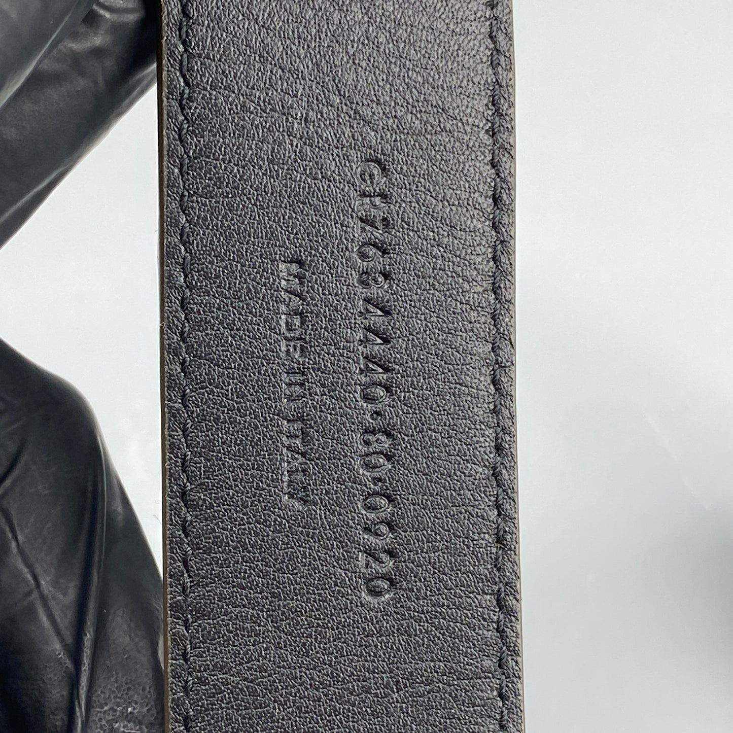 Saint Laurent Brown Suede Belt 80cm