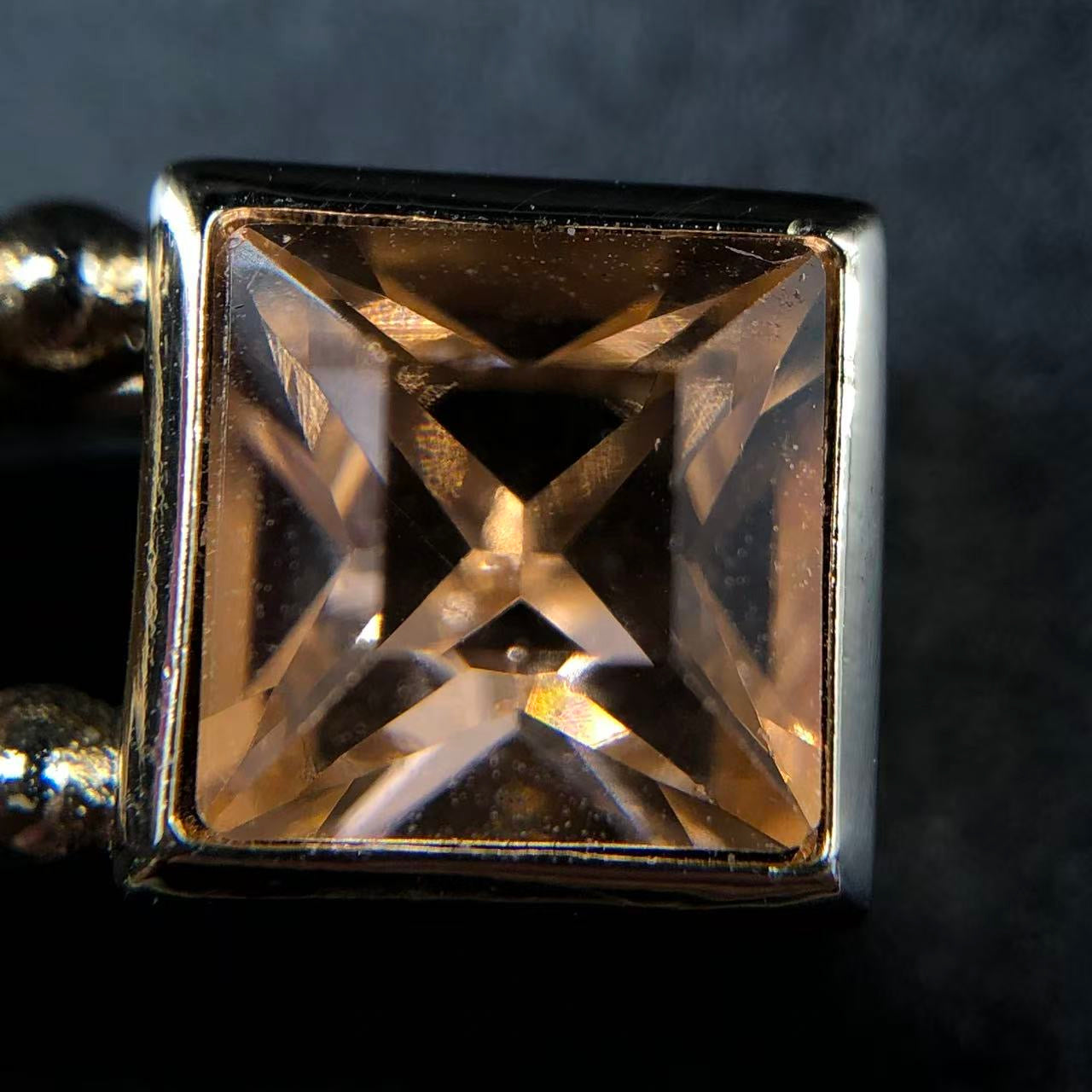 Chanel Crystal Hairpin with CC Logo