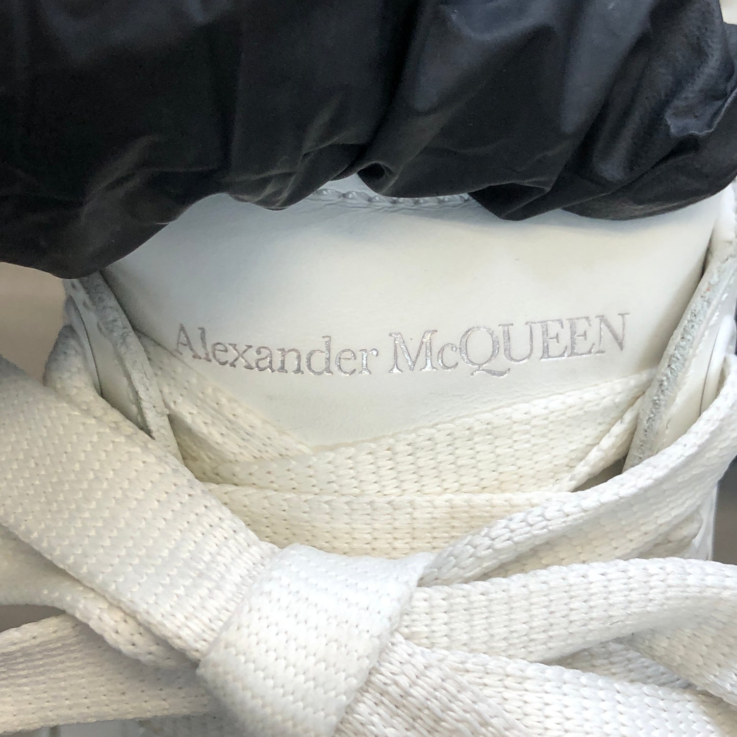 Alexander McQueen Oversized Platform Sneaker Shoes 36 White Black