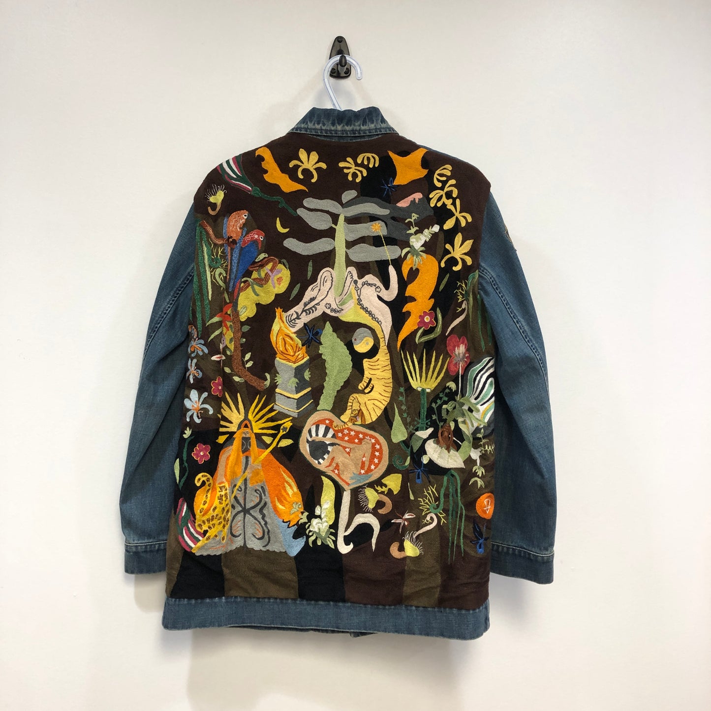 Christian Dior Multicolor Embroidered Denim Jacket 34