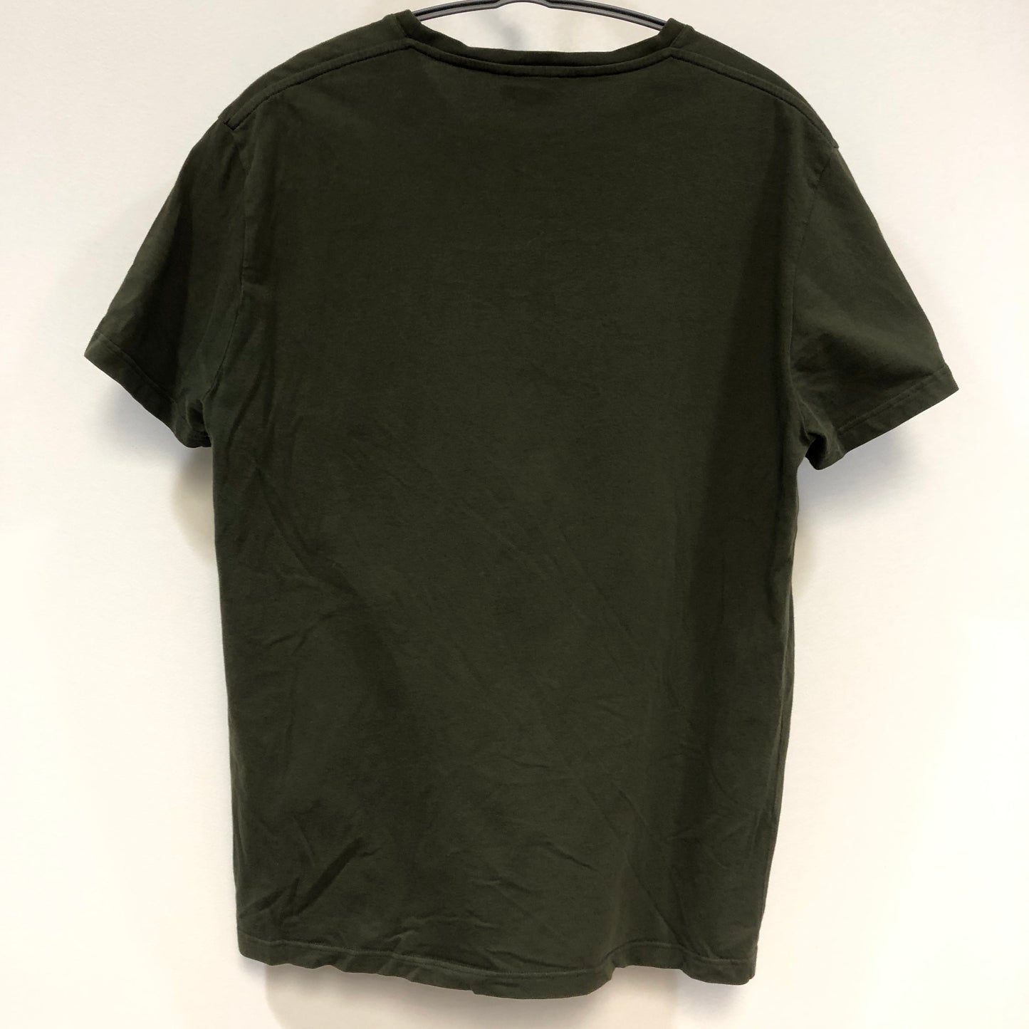 Alexander McQueen Dark Green Skull Embroidered T-Shirt Size M