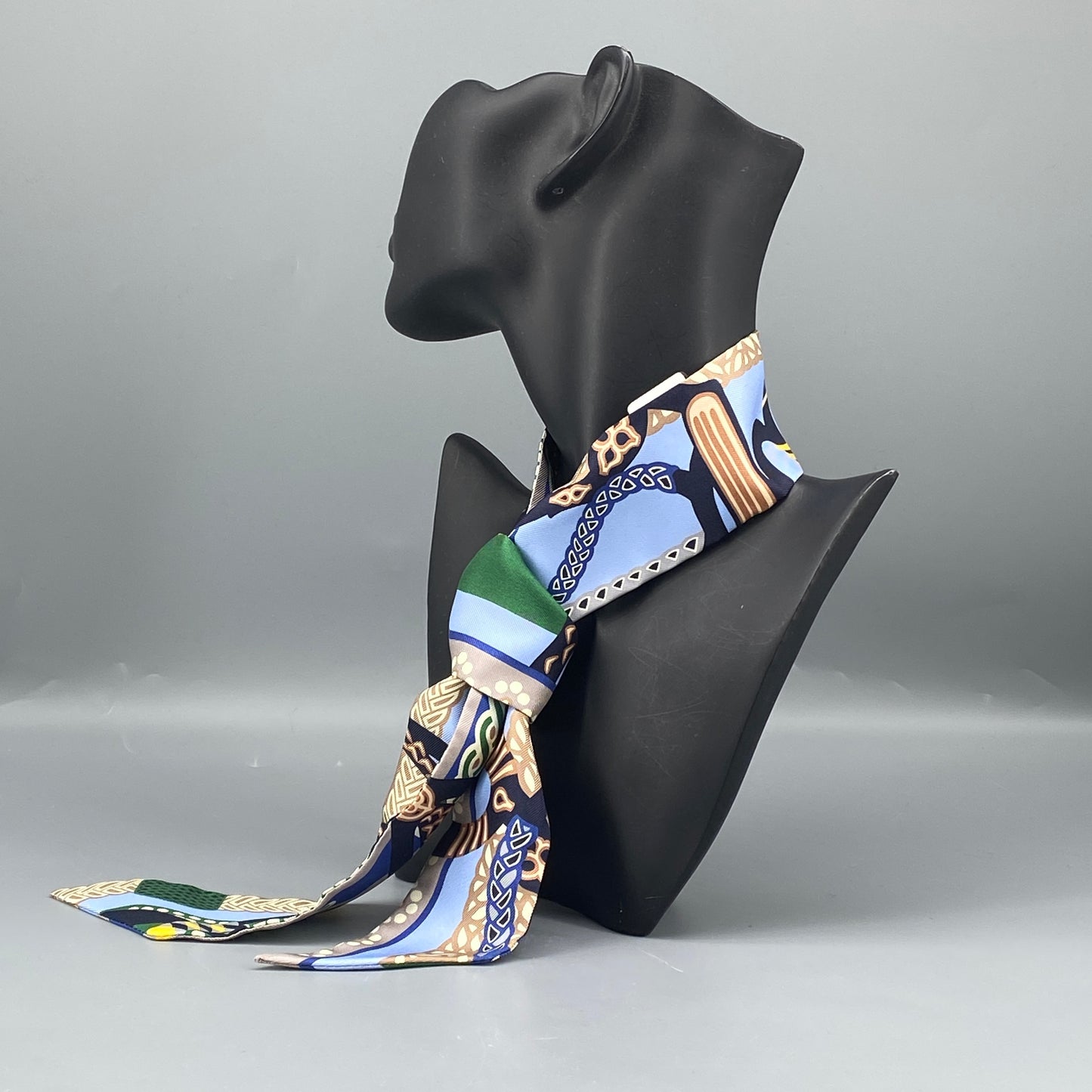 Hermes Multi‑Color Twilly Silk Scarf