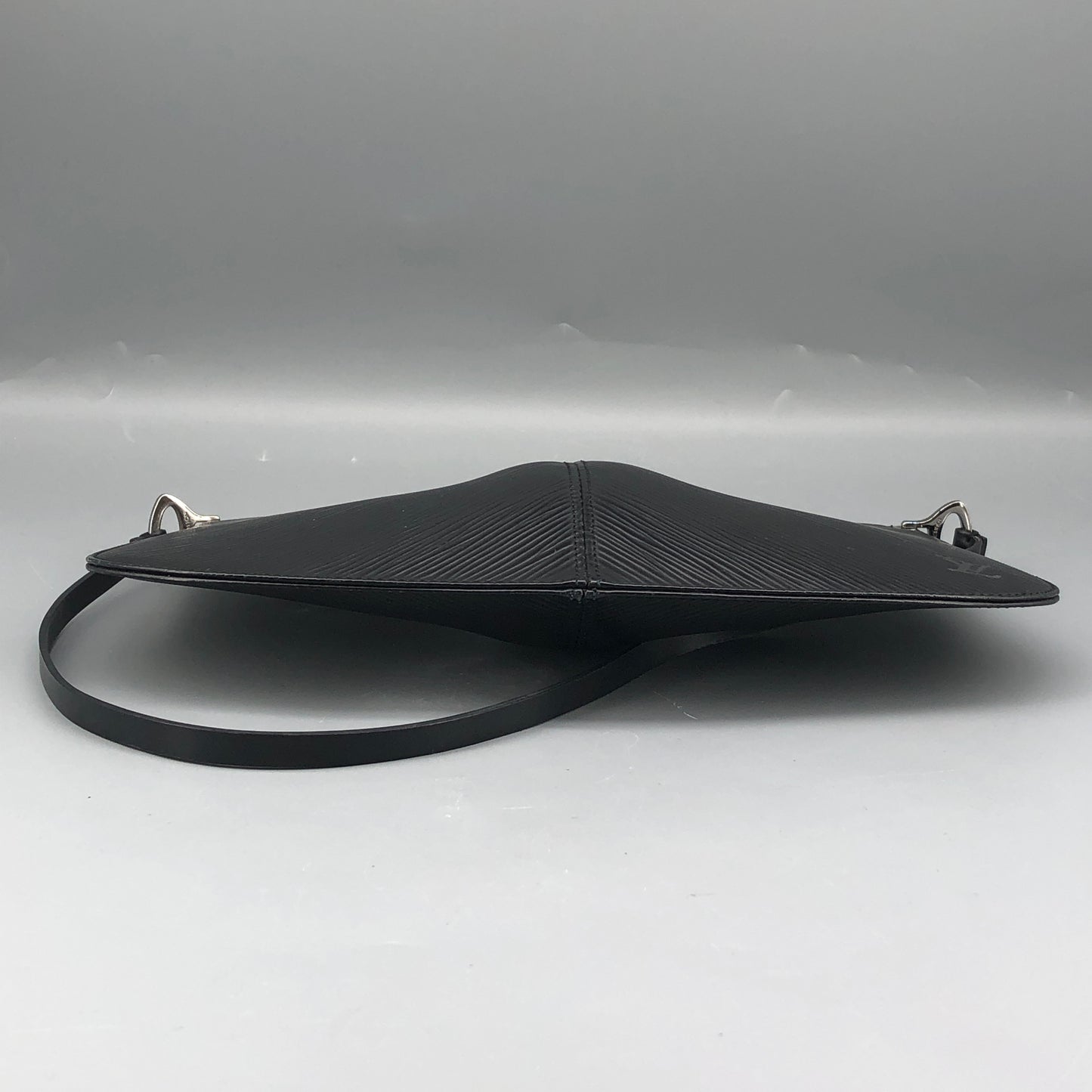 Louis Vuitton Black Epi Pochette Demi-Lune Shoulder Bag