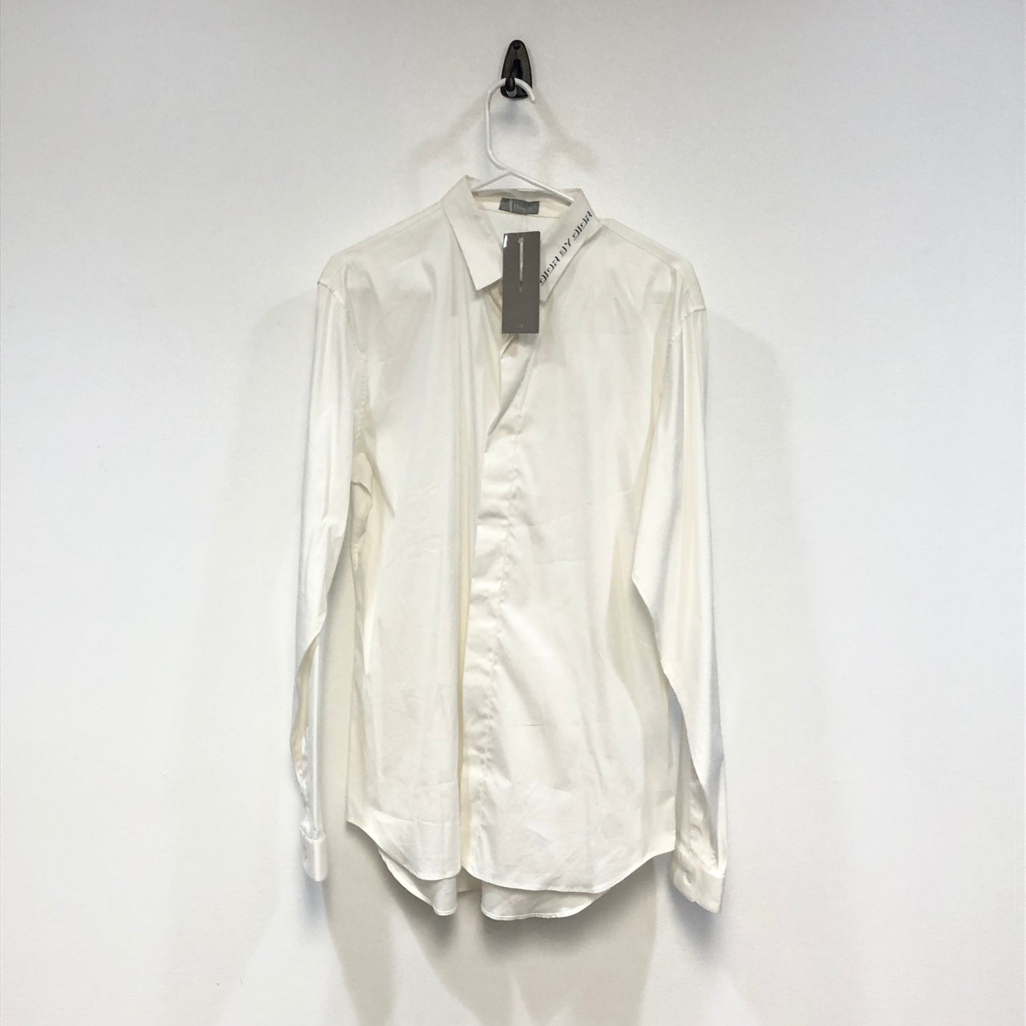 Dior White Cotton Shirt Size 40 Wit Tage