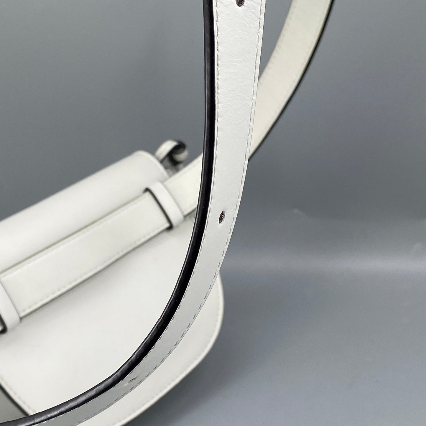 Loewe Gate Mini White Smooth Calfskin Belt Bag