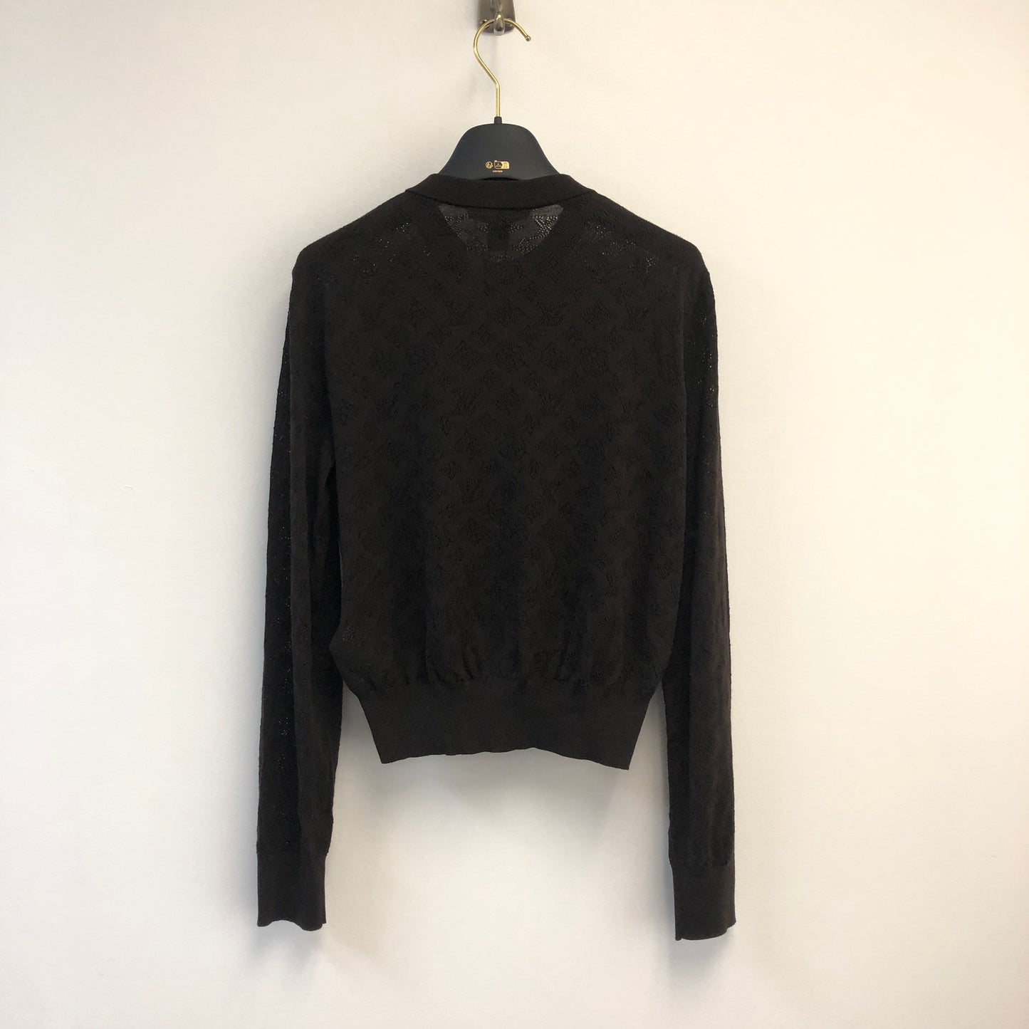 Louis Vuitton Monogram Knit Cardigan Size XS Black