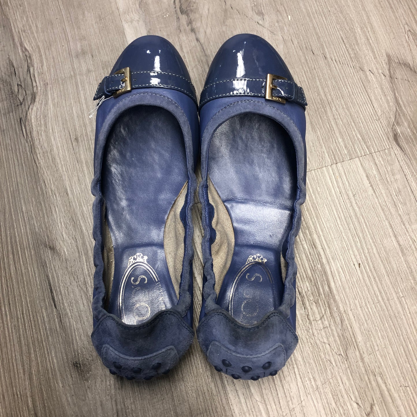 Tod's Women's Light Purple Patent Leather Ballet Flats Size 36.5