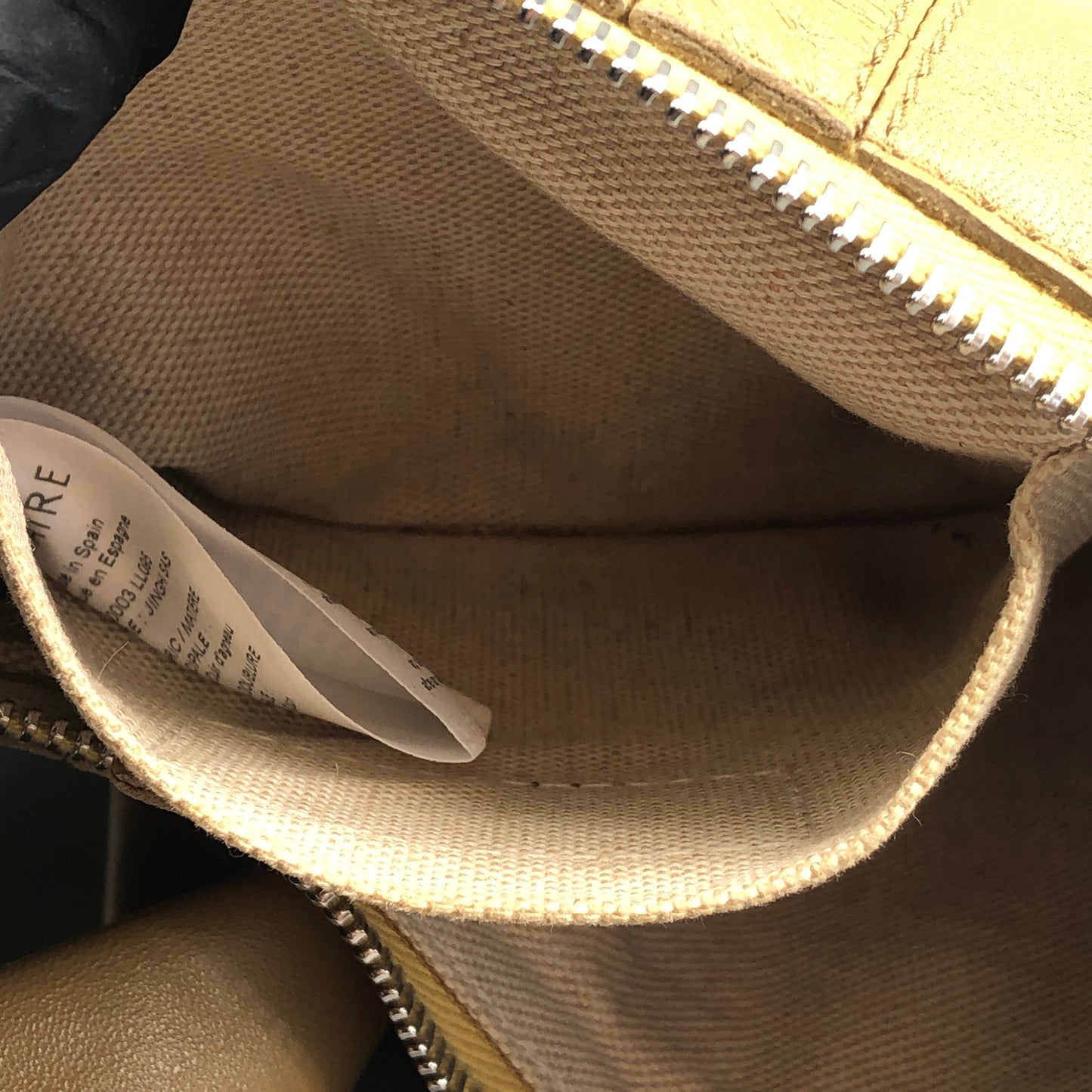 Lemaire Croissant Leather Shoulder Bag  Mustard Yellow