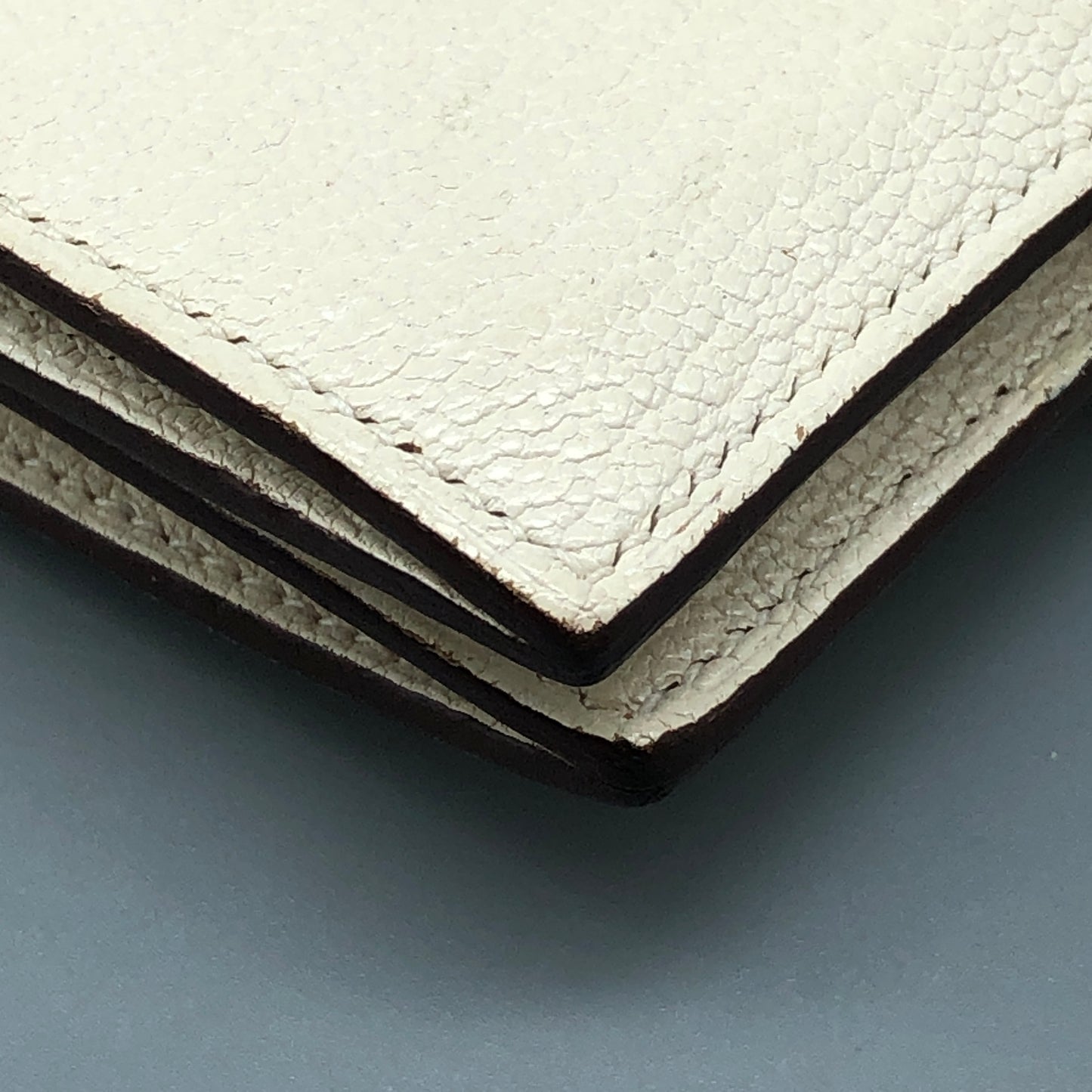 Hermes Bearn Wallet Cream  Leather